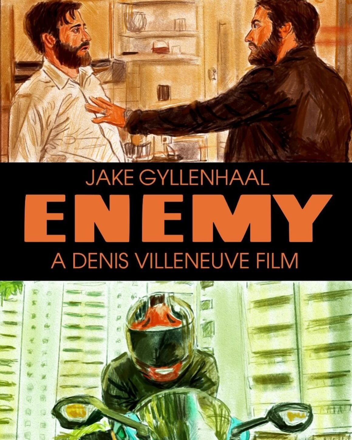 #jakegyllenhaal #enemy #denisvilleneuve 
 #art #illustration #movies #movieart
#drawing #posterart #movieposter #filmart #poster #fanart #filmposter #digitalart #digitalpainting #alternativeposter