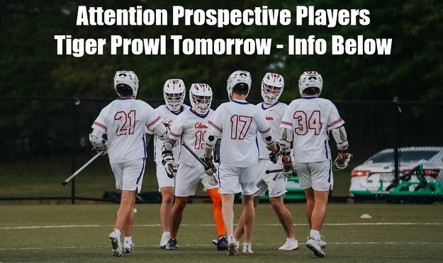 🚨Attention all prospective players🚨Please visit our table at Tiger Prowl tomorrow night from 5-8 PM in Death Valley to get registered for fall tryouts. Our players will be at table 126 and will be able to answer questions, as well as collect player