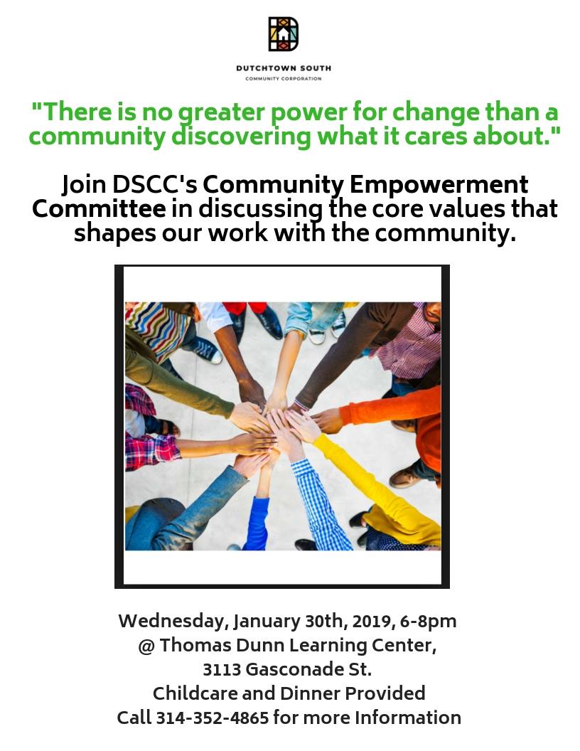 DSCC Community Empowerment Committee January Meeting