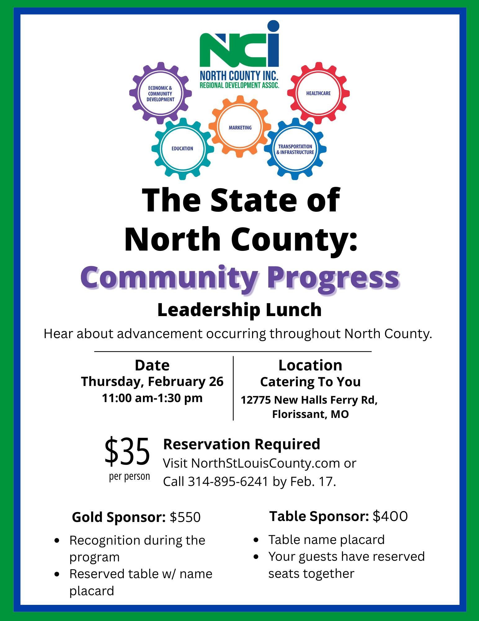 NCI: State of North County Luncheon