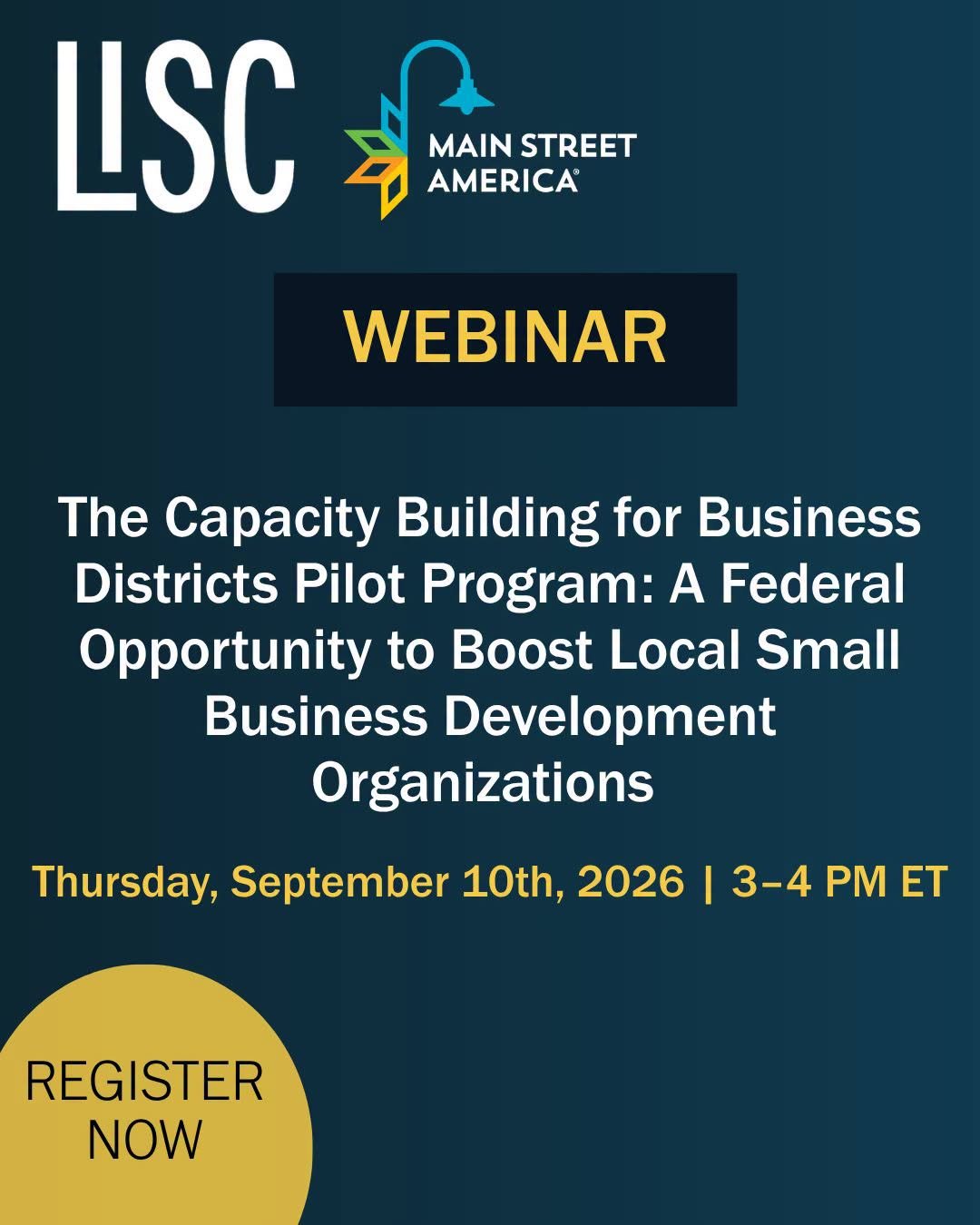 LISC Webinar: Capacity Building for Small Business Development