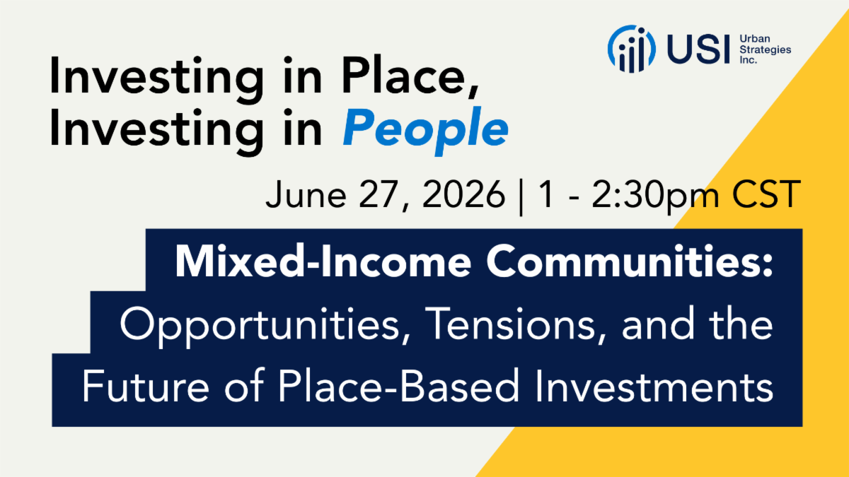 USI: Investing in Place, Investing in People Series