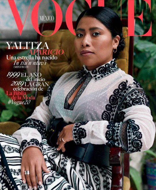 ROMA actress Yalitzia Aparicio. Photo source VOGUE Mexico.