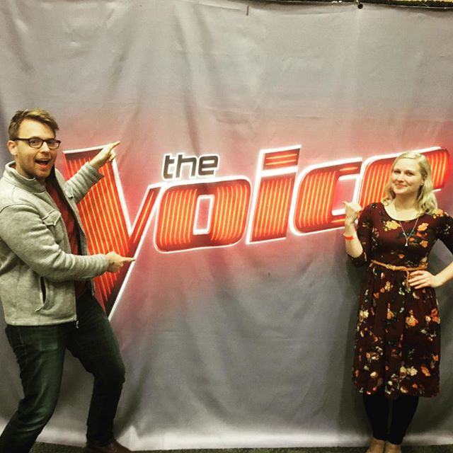 How are you spending your Sunday? #thevoiceauditions #singforyourlife #teamkelly 
#bairdandbeluga #sfmusic