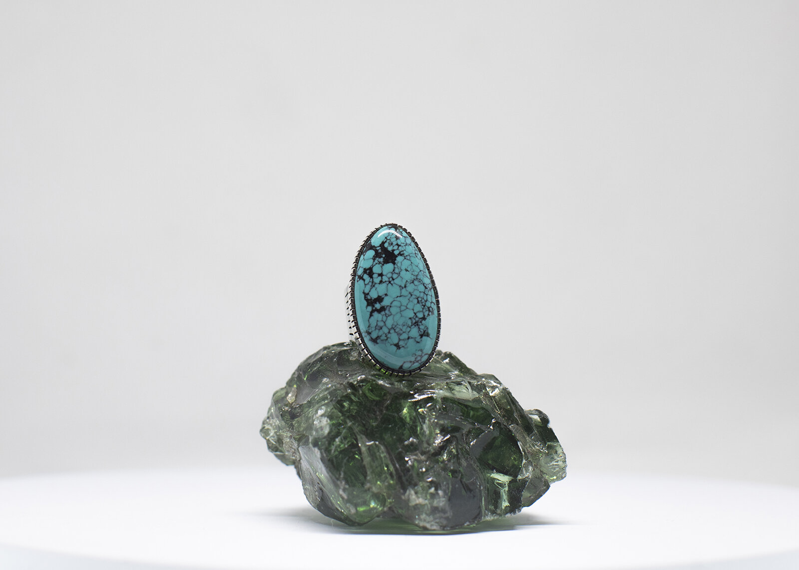 Paul Livingston Stormy Mountain Turquoise Ring 