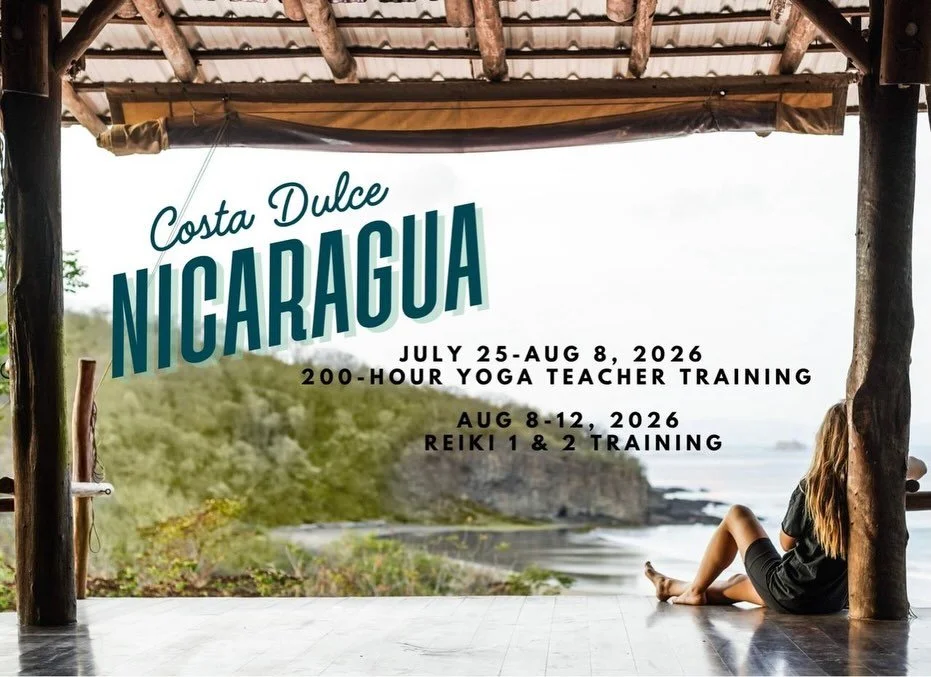 Big news! I&rsquo;m so excited to be teaching with Costa Dulce School of Yoga in Nicaragua - teaching a 200 hour yoga teacher training July 25- Aug 8! 🧘&zwj;♀️ I will also be offering a Reiki Certification Aug 8-12! 🌀 This will be an incredible exp