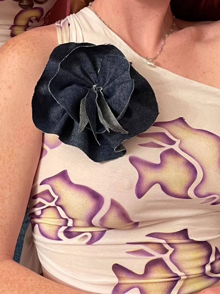 DENIM FLOWERETTE