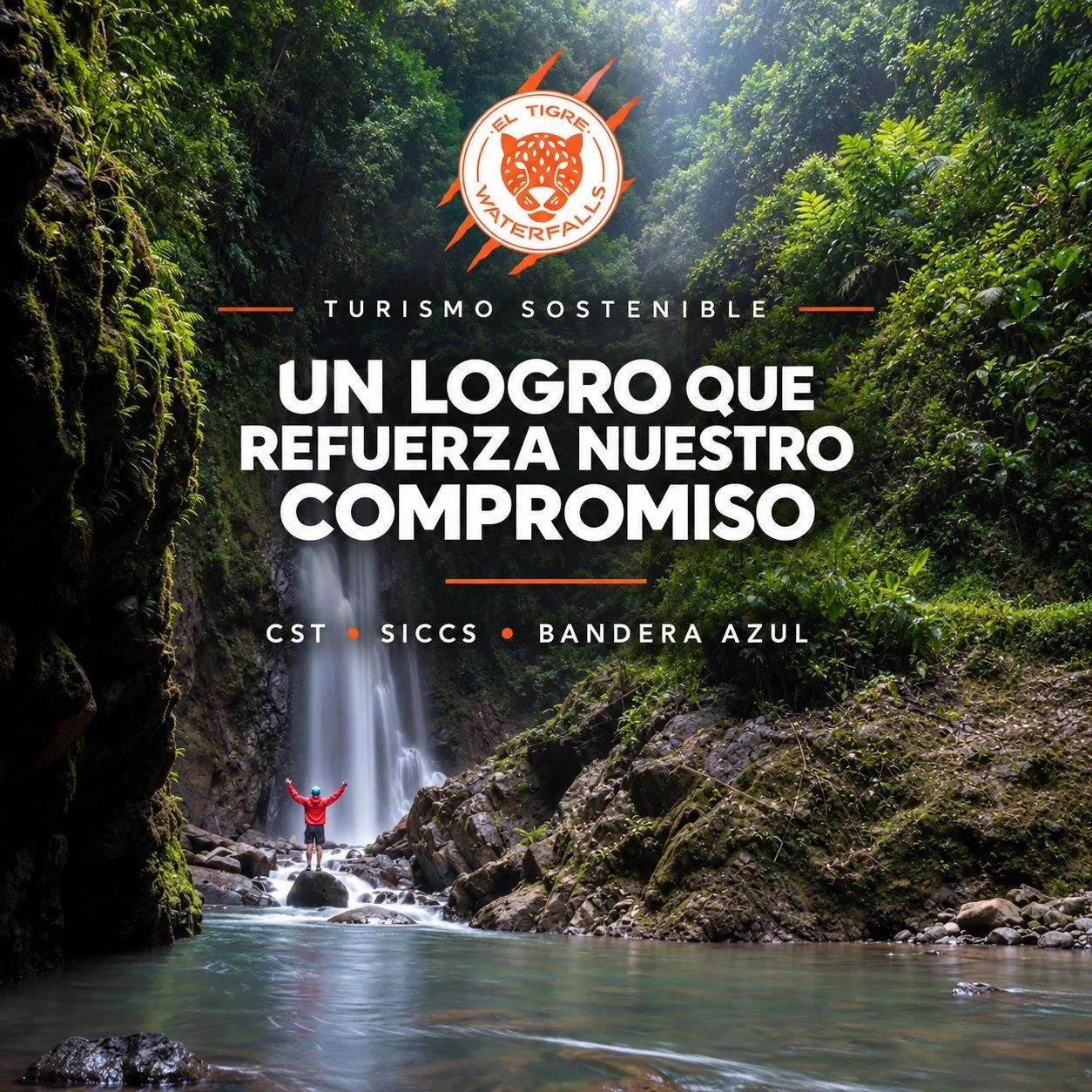 🌿 Un reconocimiento que reafirma nuestro compromiso.

En El Tigre Waterfalls nos llena de orgullo compartir que mantenemos nuestra Certificaci&oacute;n de Sostenibilidad Tur&iacute;stica (CST) y que, gracias a su homologaci&oacute;n regional, hemos 