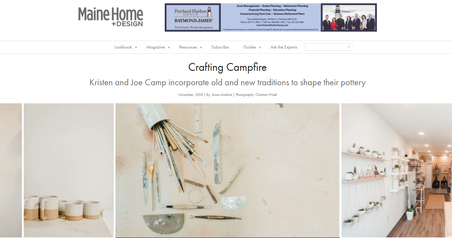 Maine Home &amp; Design Feature: Campfire Studios
