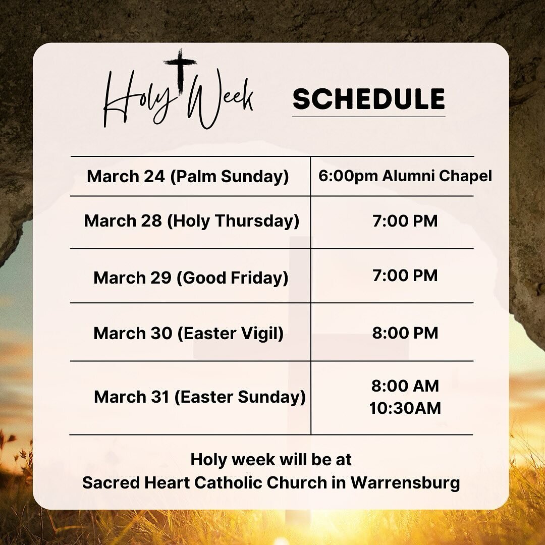 Holy Week 2024!