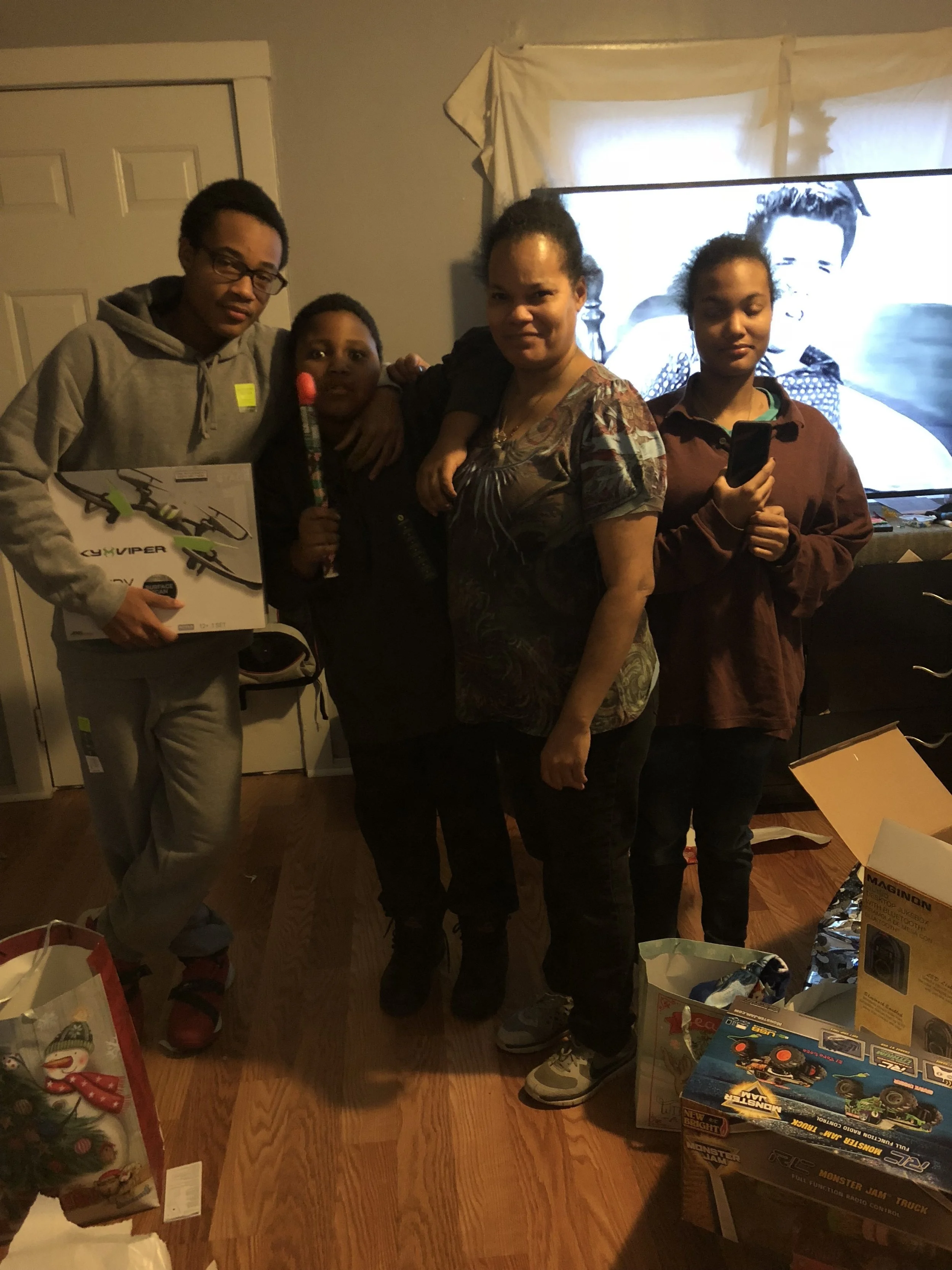 Family "B" for Christmas sponsorship