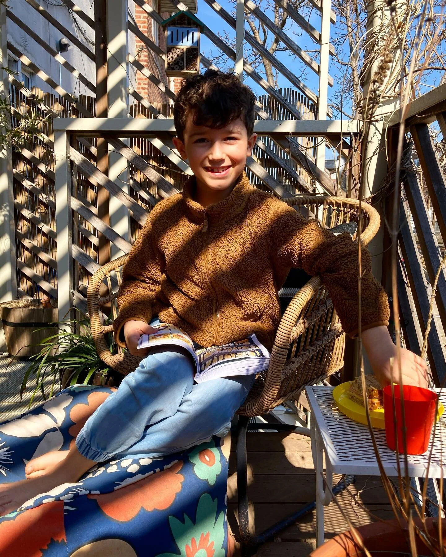 Never met a kid so happy to have a sprained foot. #day3noschool