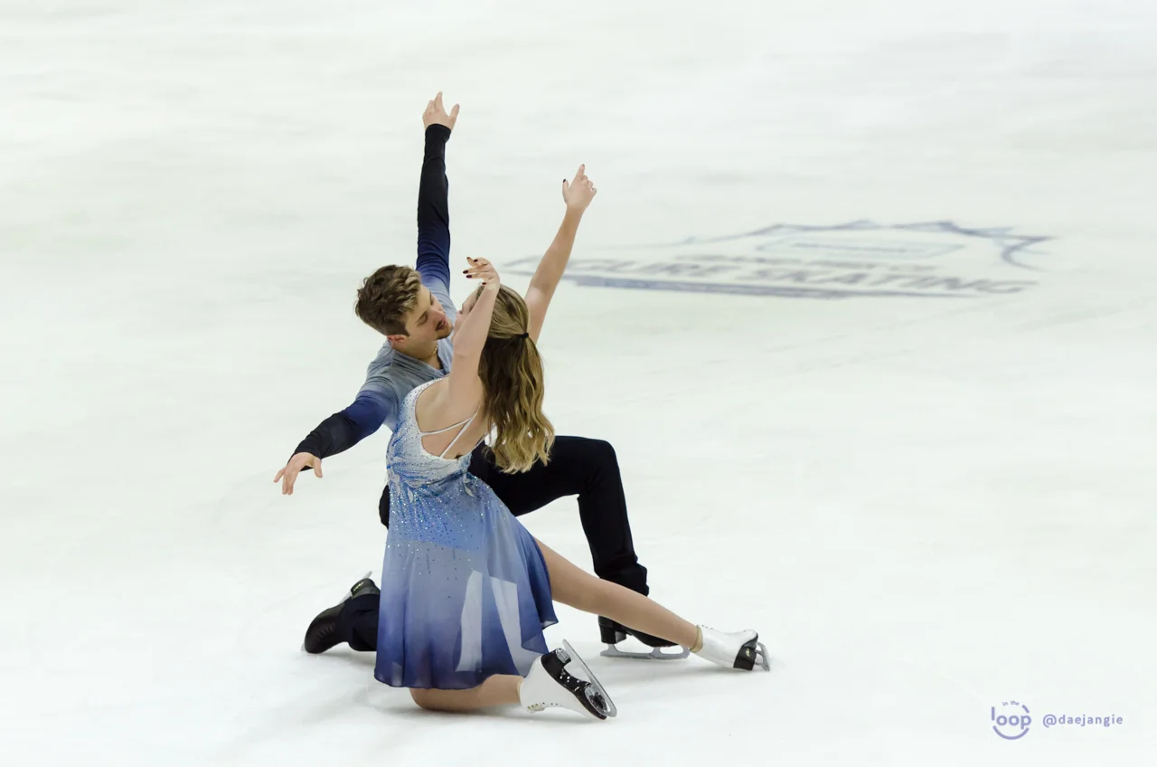 Christina Carreira and Anthony Ponomarenko performing their Free Dance at GP Helsinki (Photo credit: Clara)