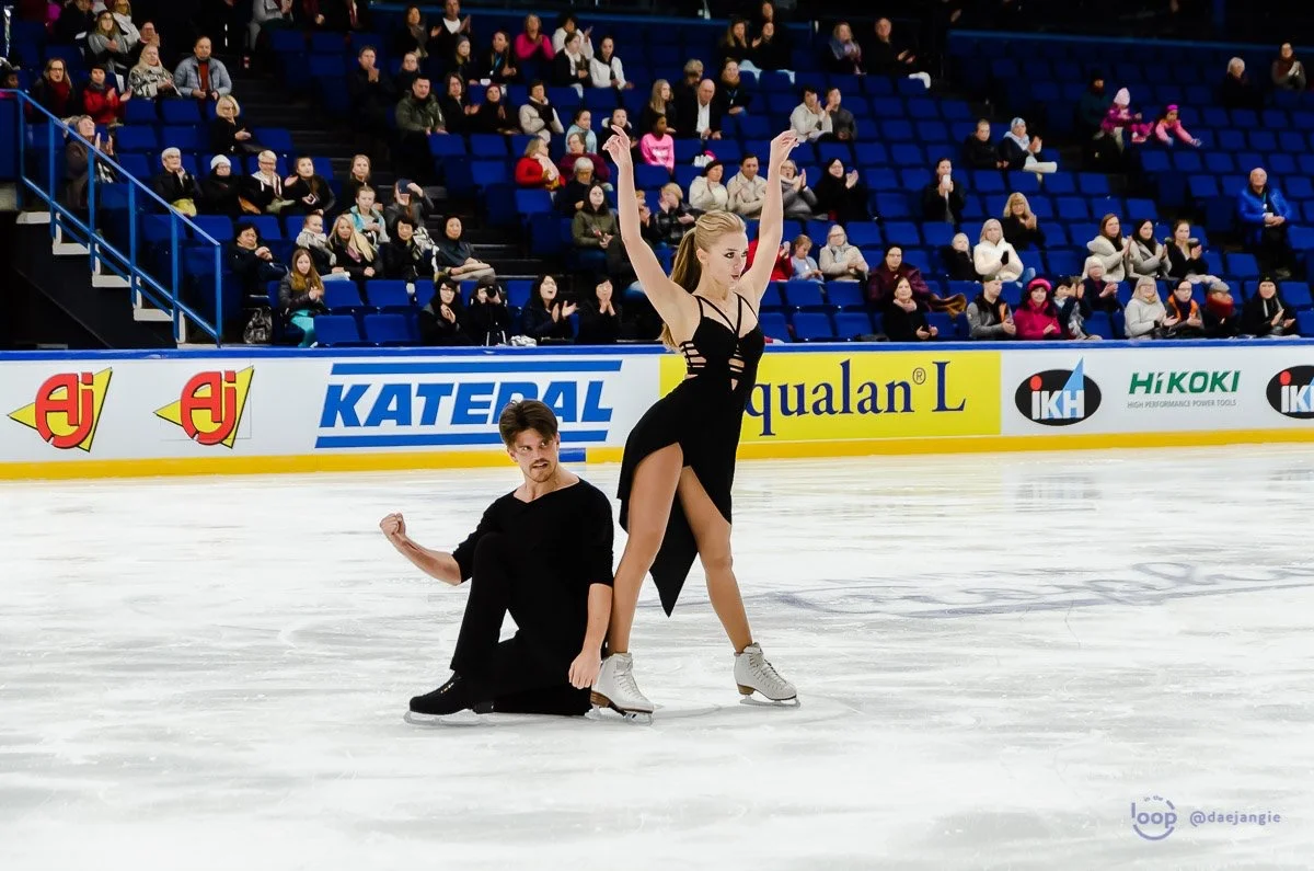 Alexandra Stepanova and Ivan Bukin (RUS) performing their “Am I The One” Free Dance at Finlandia Trophy 2018 ( Source: Clara)