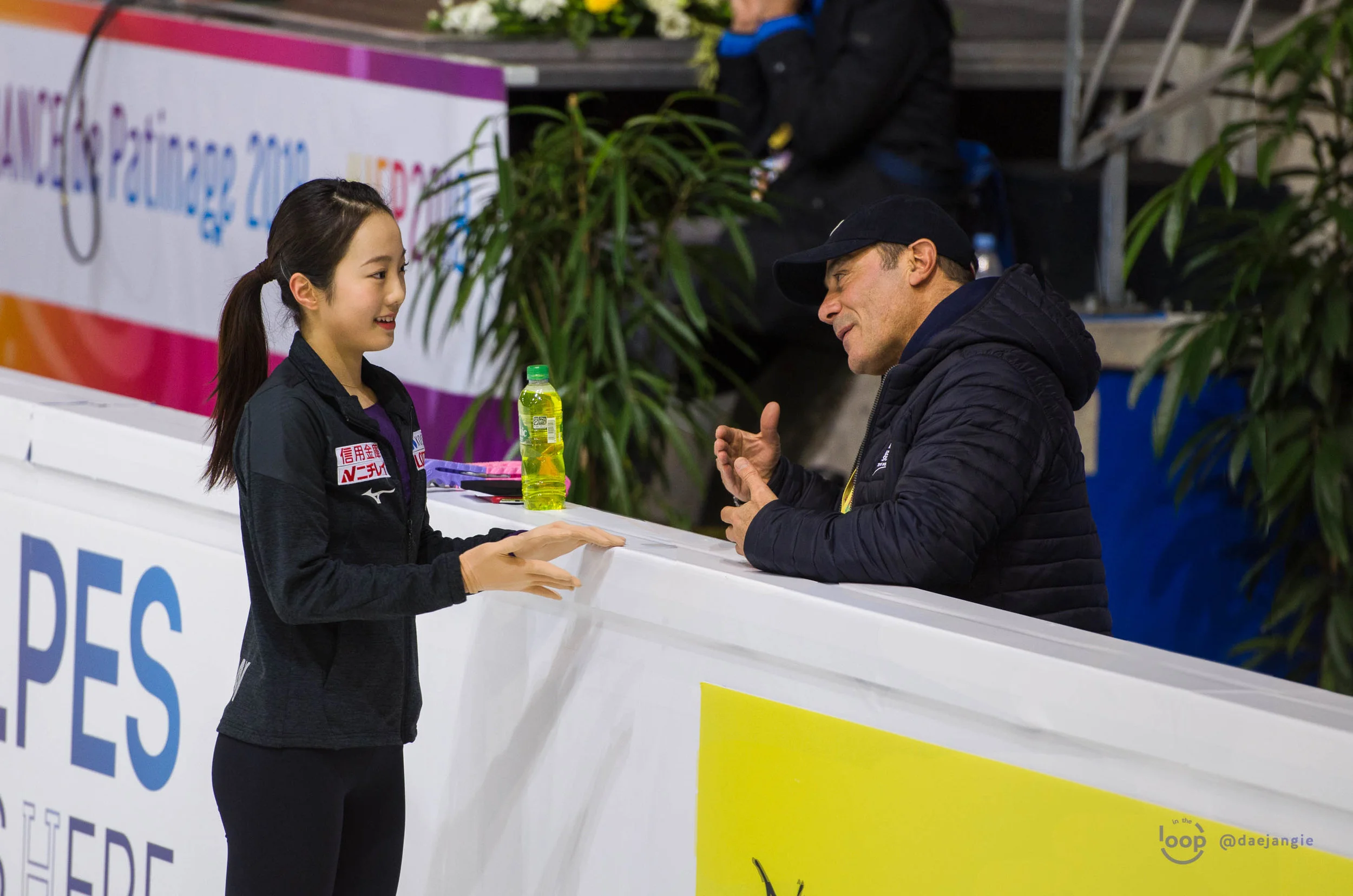 Marin Honda at the Internationaux de France 2018