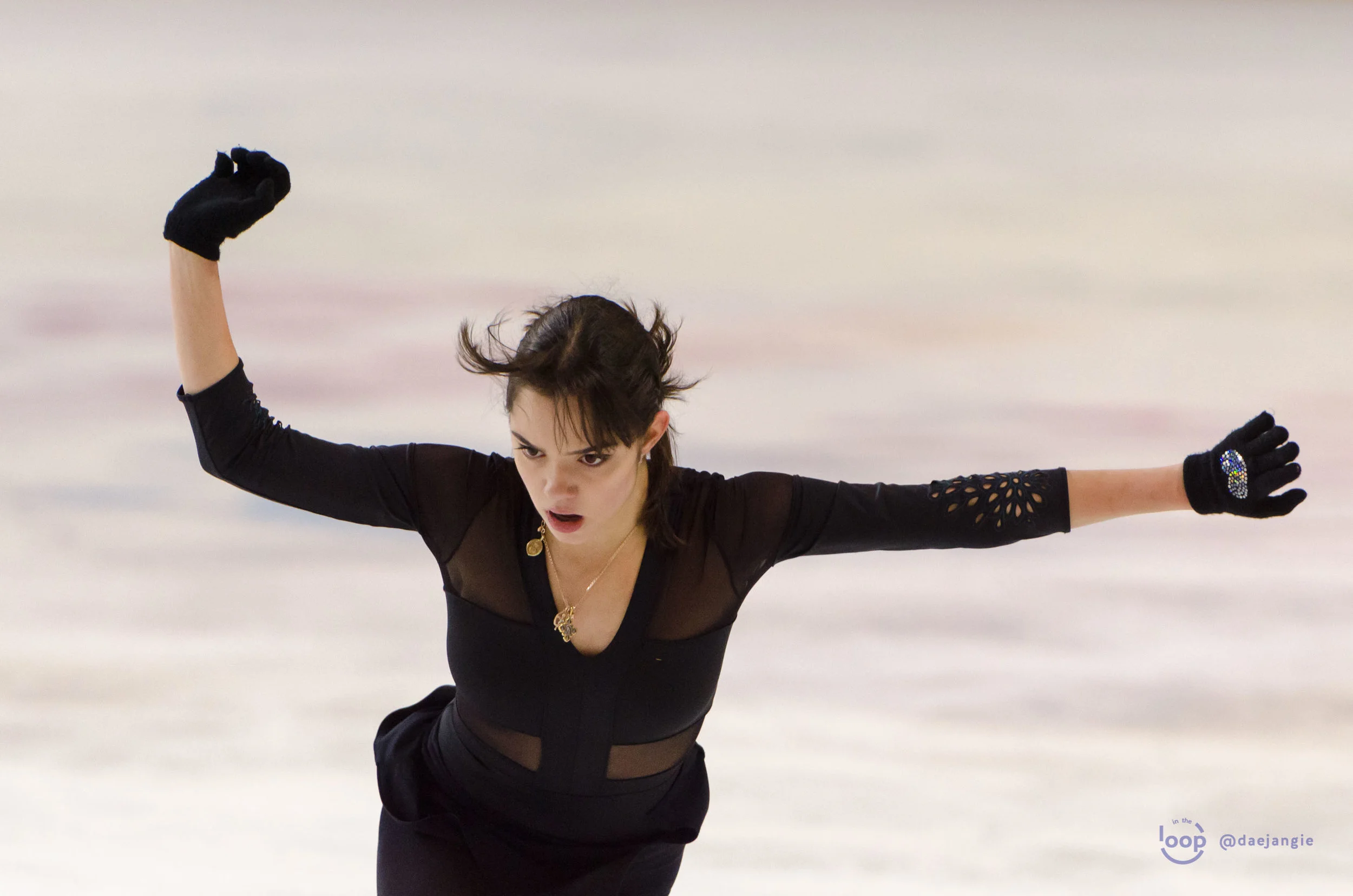 Evgenia Medvedeva at the Internationaux de France 2018