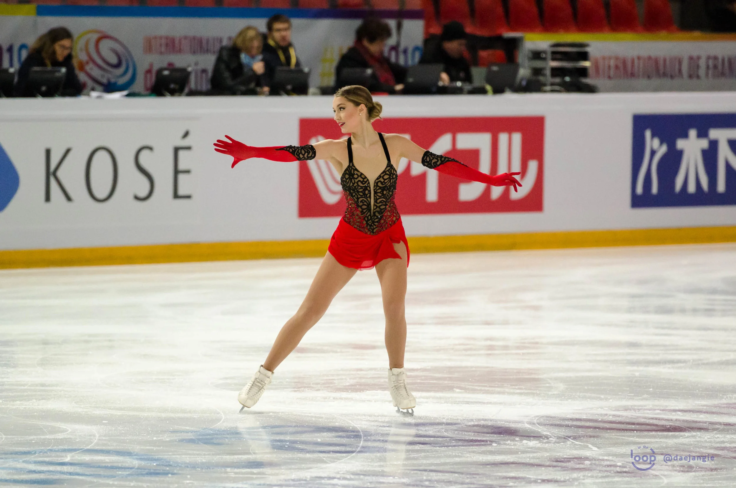 Alexia Paganini at the Internationaux de France 2018