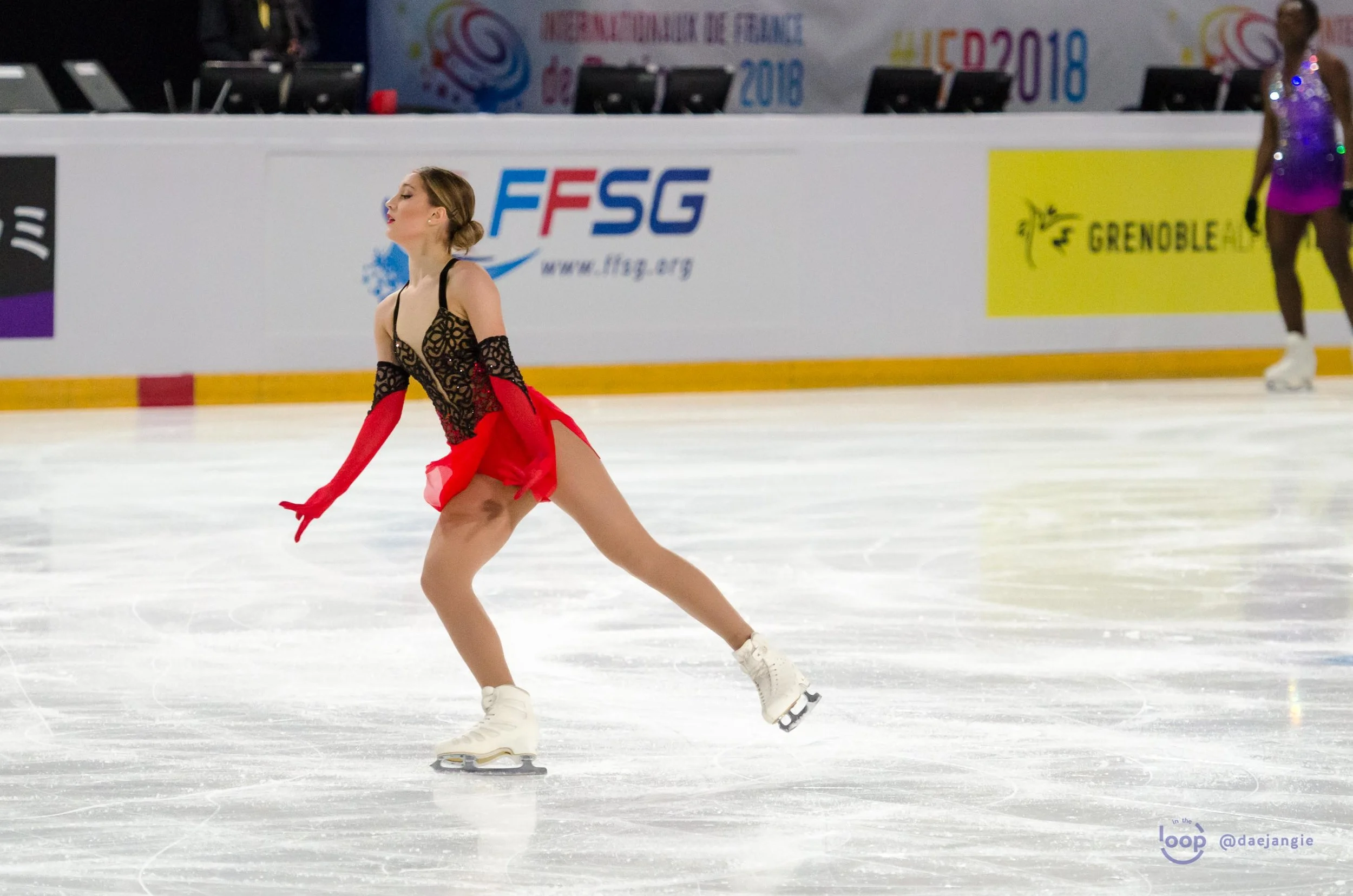Alexia Paganini at the Internationaux de France 2018