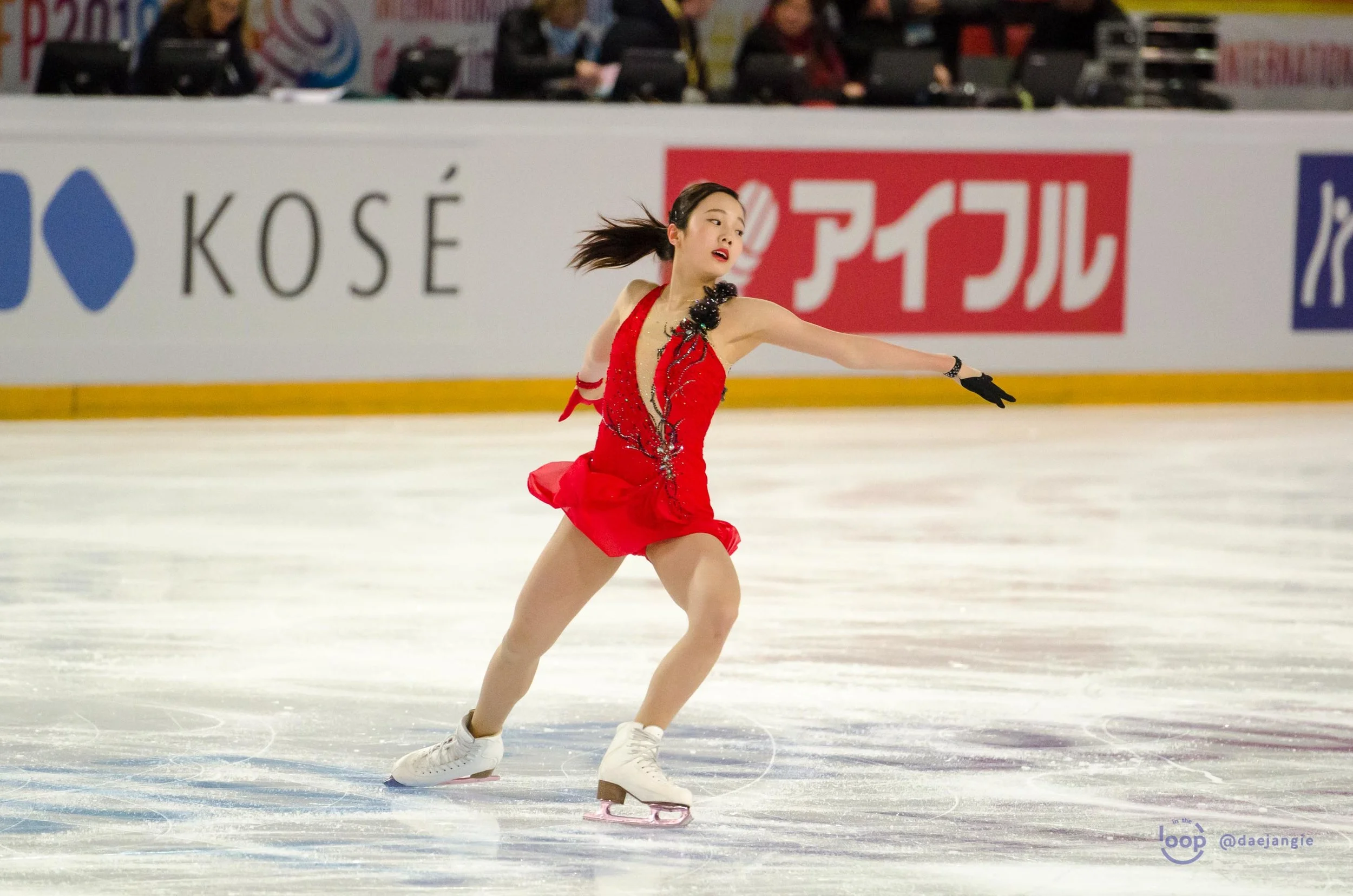 Marin Honda at the Internationaux de France 2018