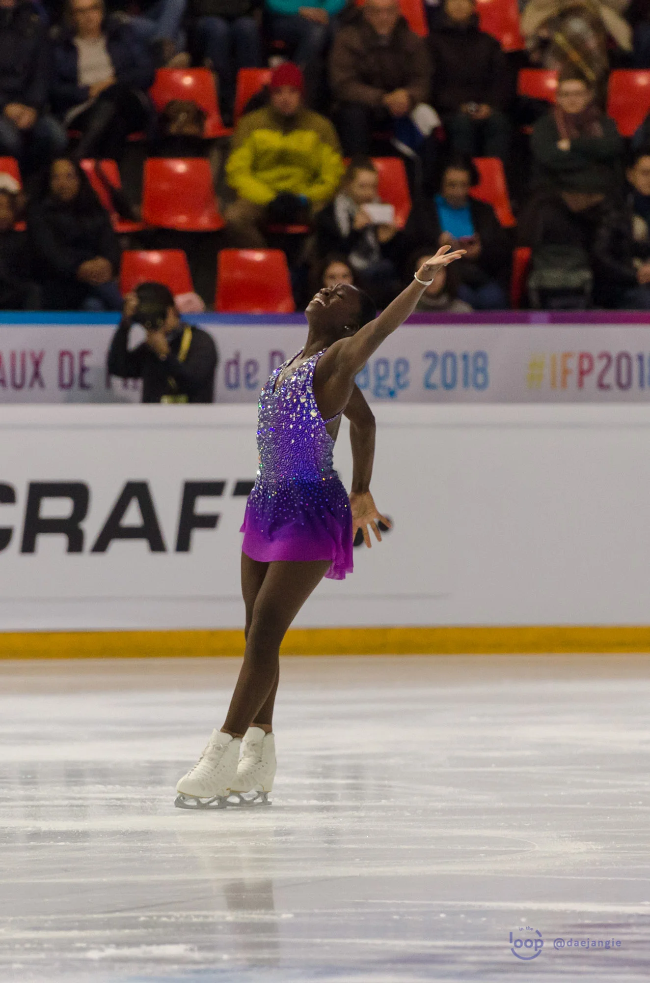 Maé Bérénice Méité at the Internationaux de France 2018