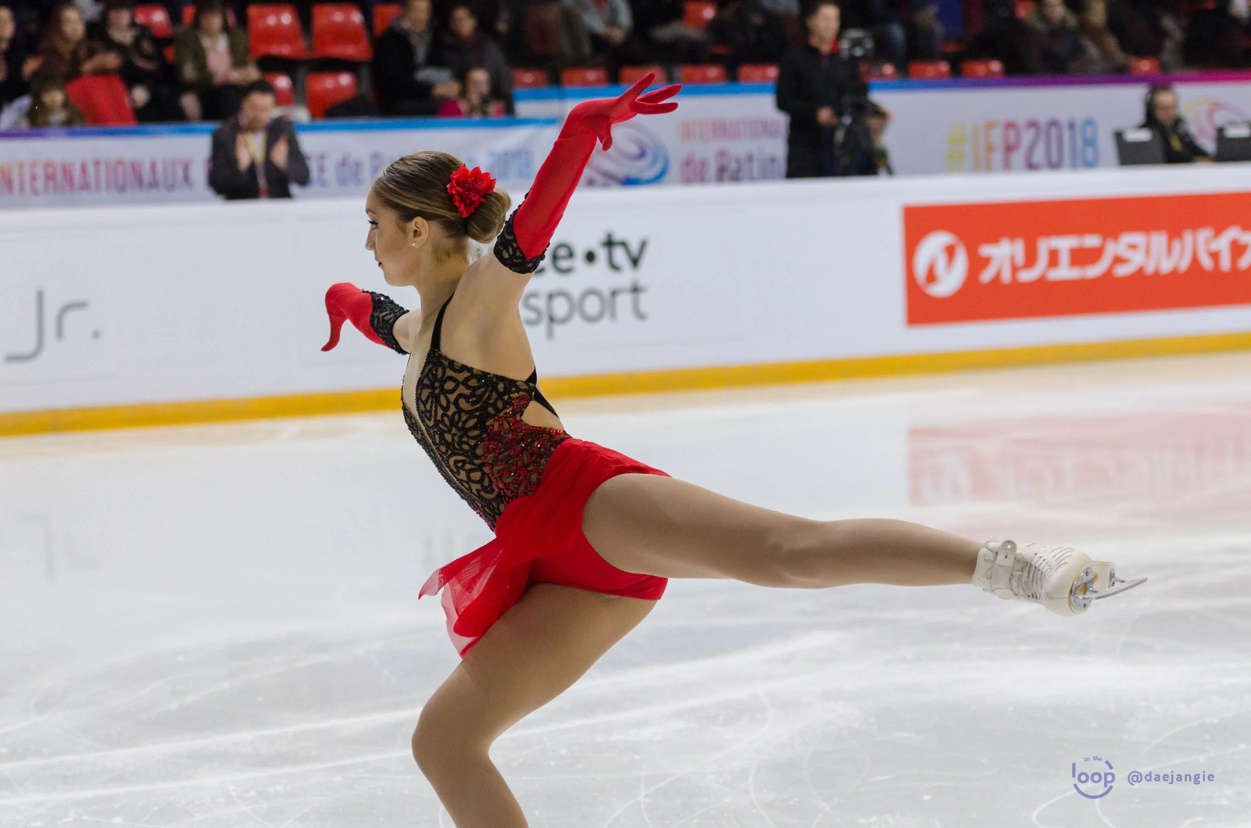 Alexia Paganini at the Internationaux de France 2018