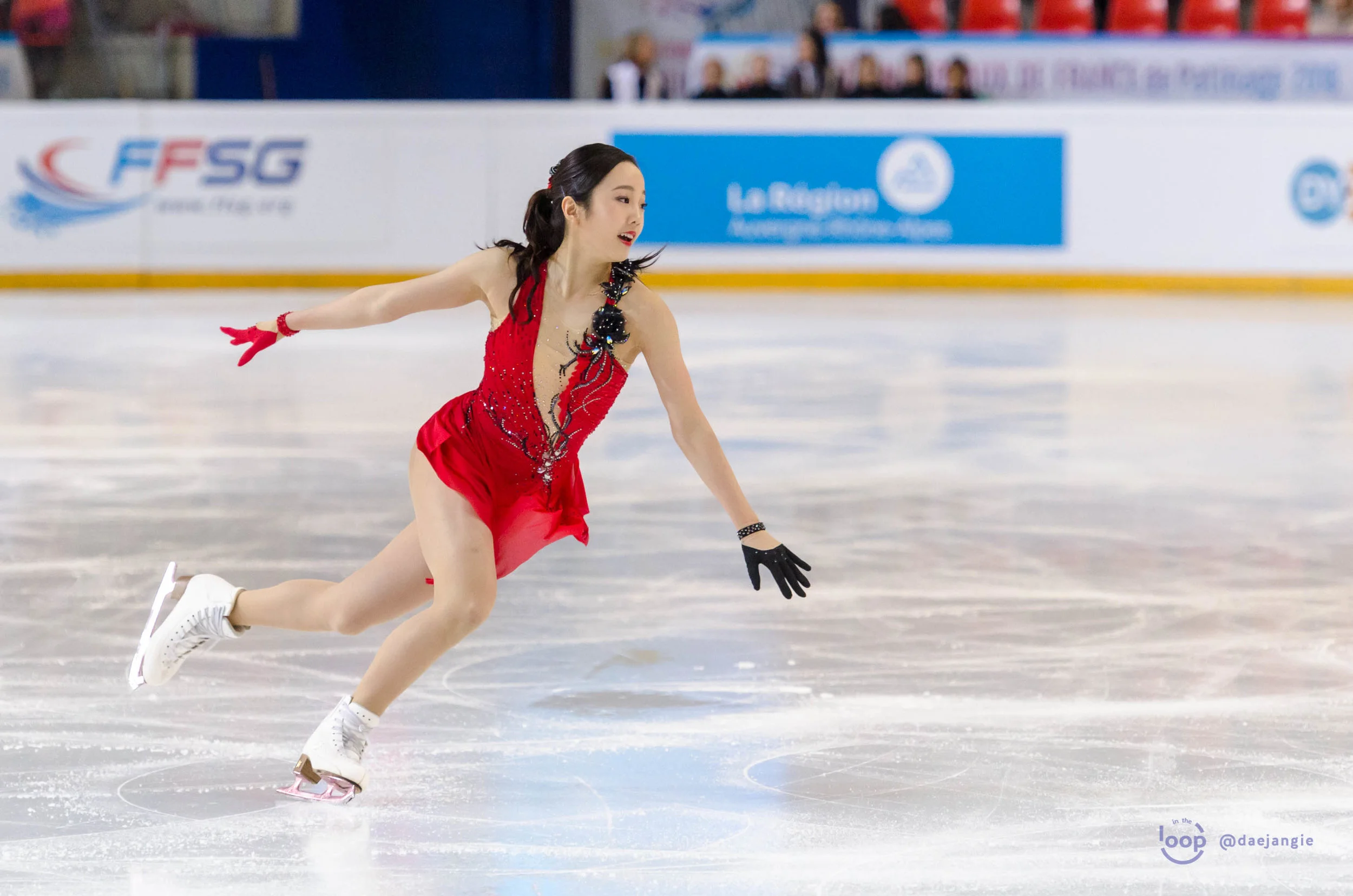 Marin Honda at the Internationaux de France 2018