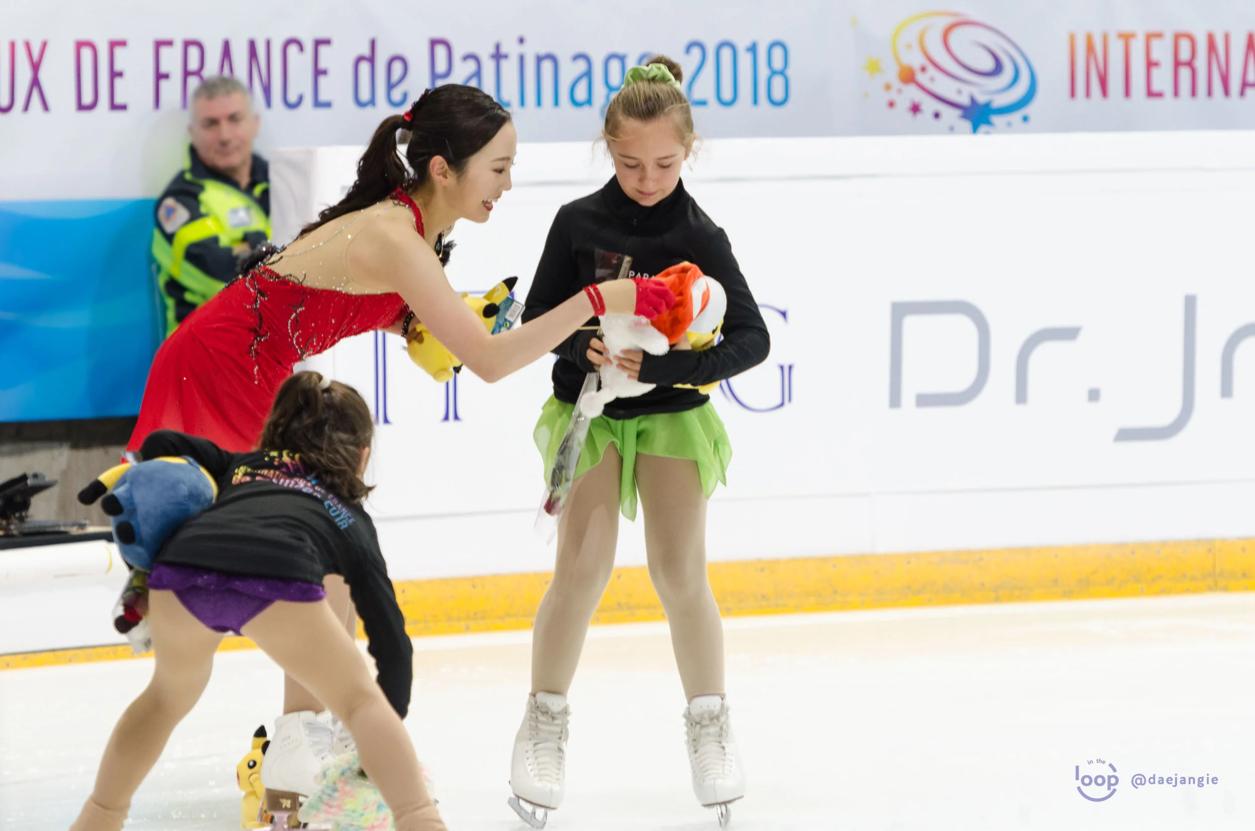 Marin Honda at the Internationaux de France 2018