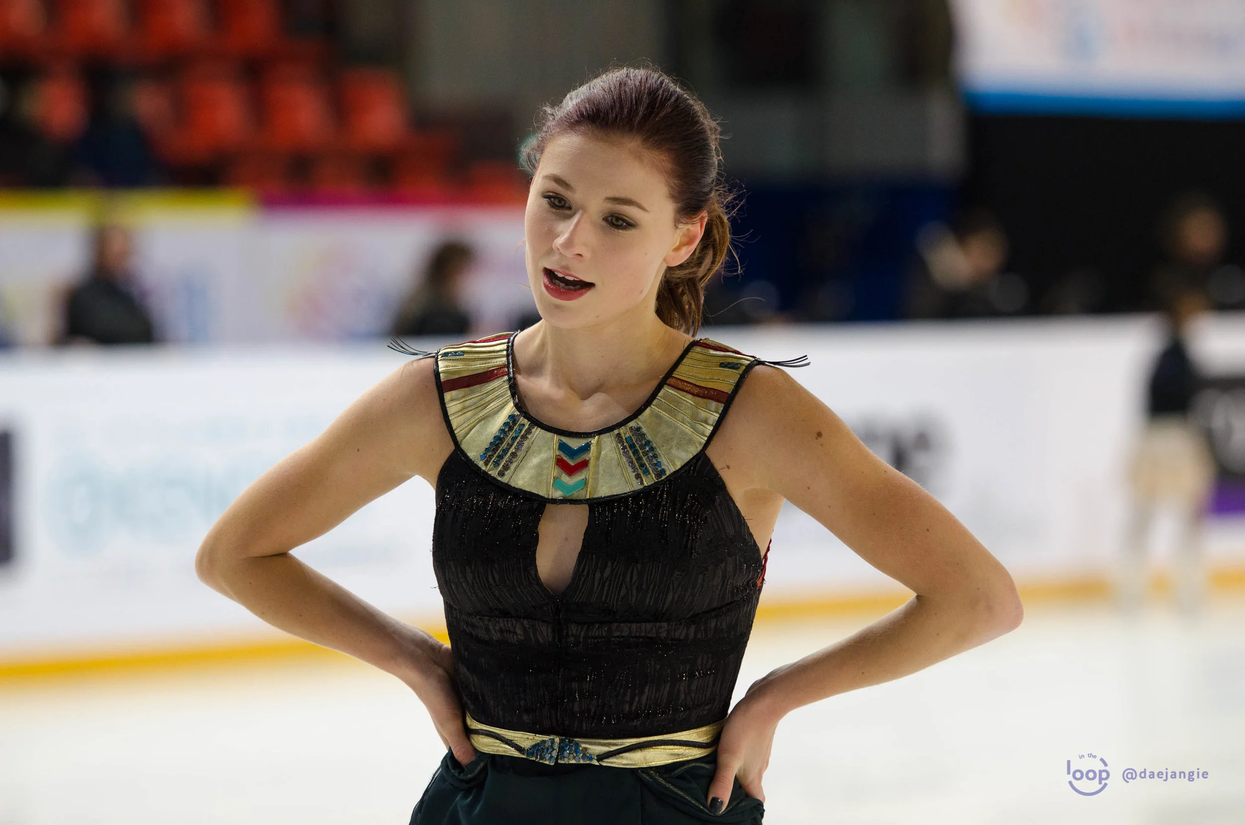 Laurine Lecavelier at the Internationaux de France 2018