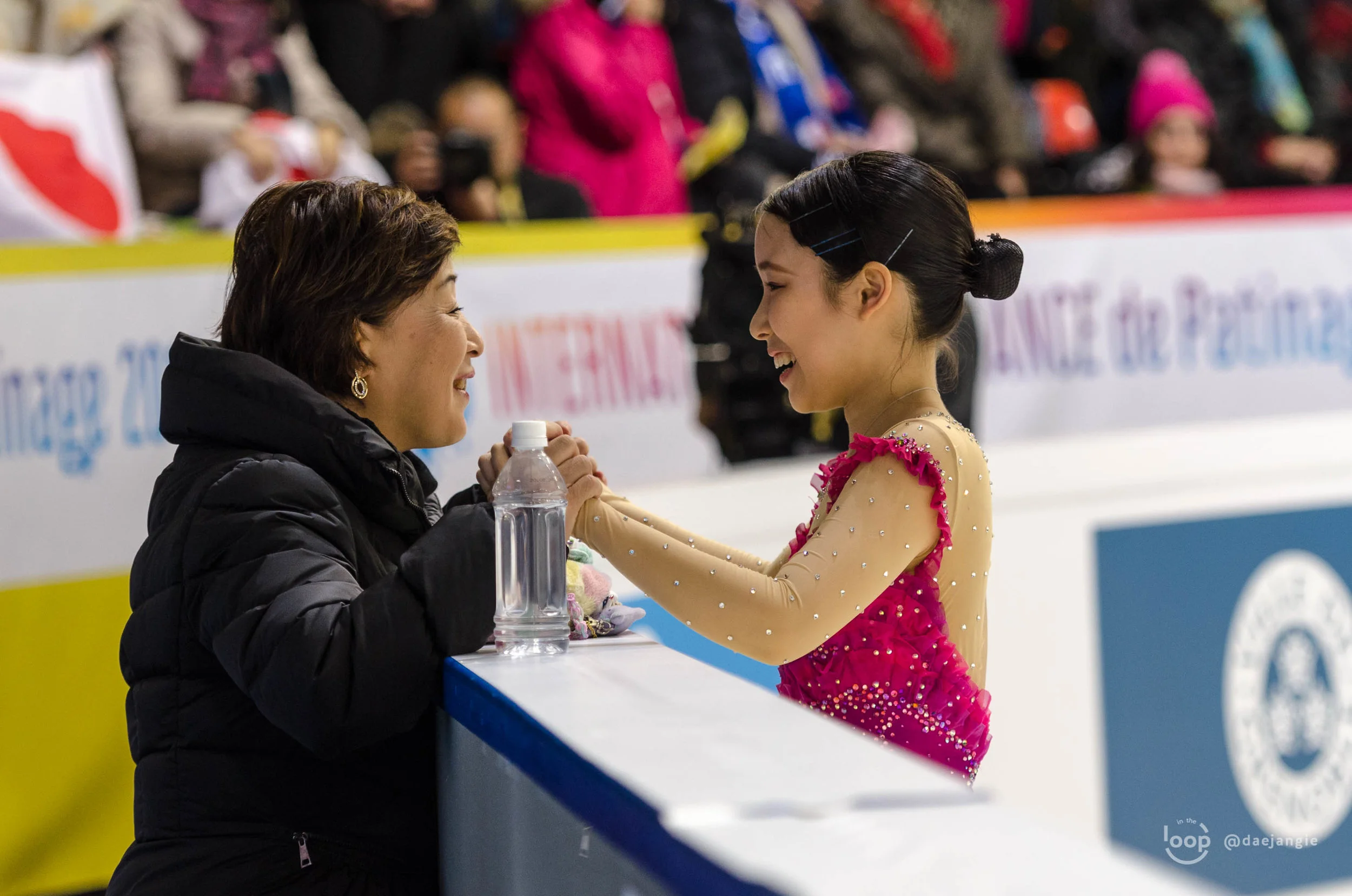 Mai Mihara at the Internationaux de France 2018