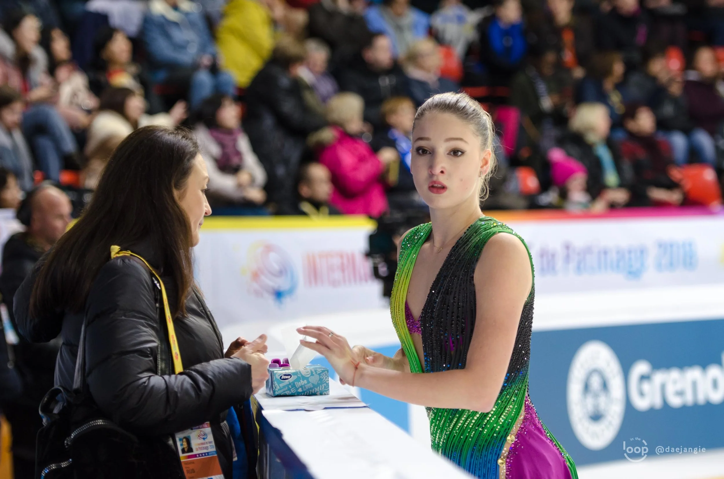 Maria Sotskova at the Internationaux de France 2018