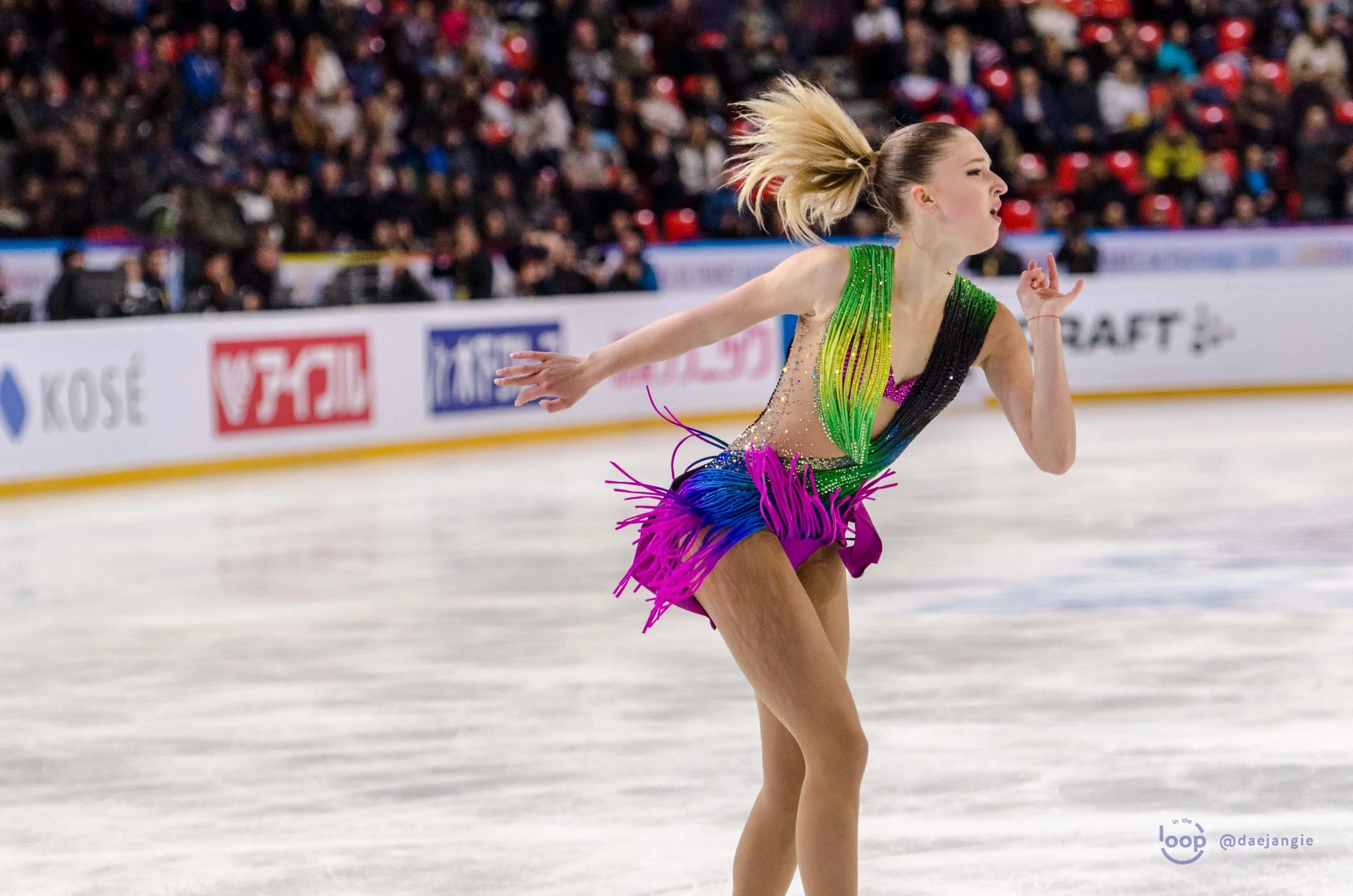 Maria Sotskova at the Internationaux de France 2018