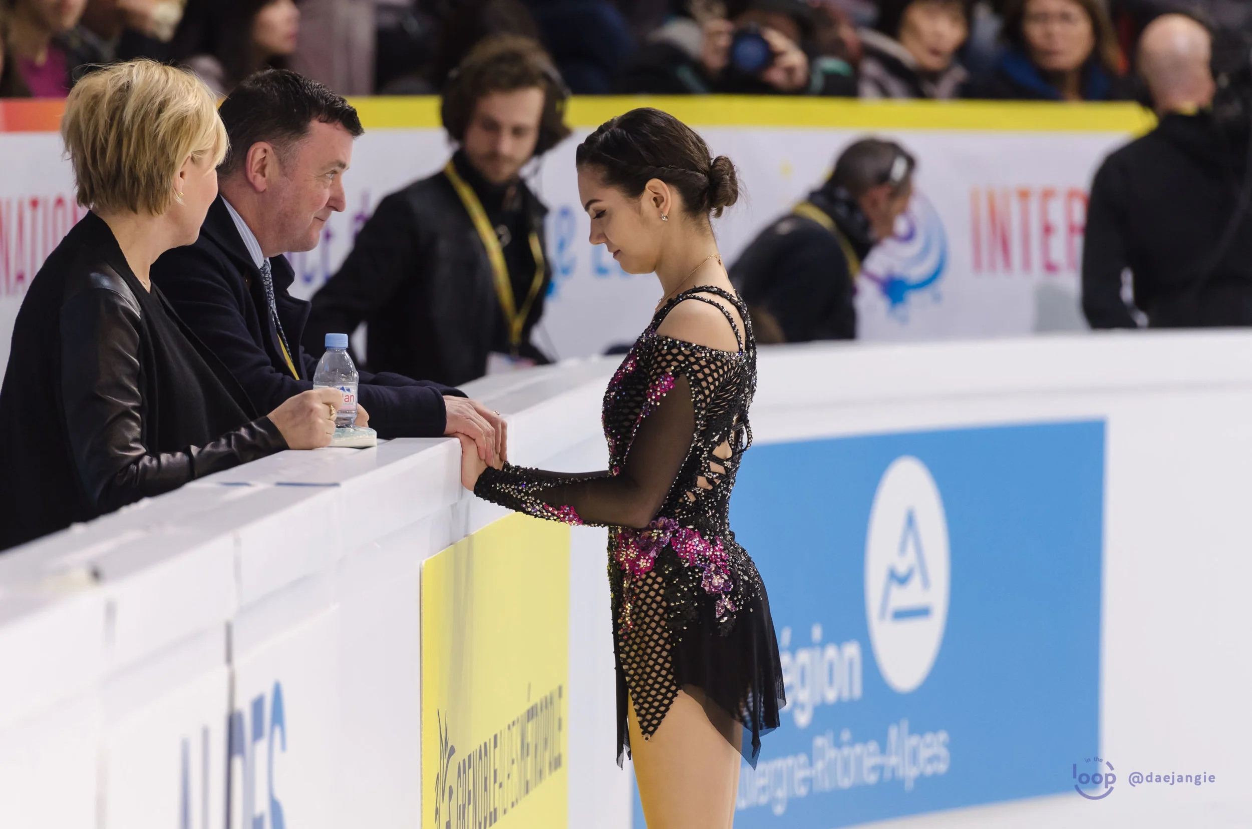 Evgenia Medvedeva at the Internationaux de France 2018