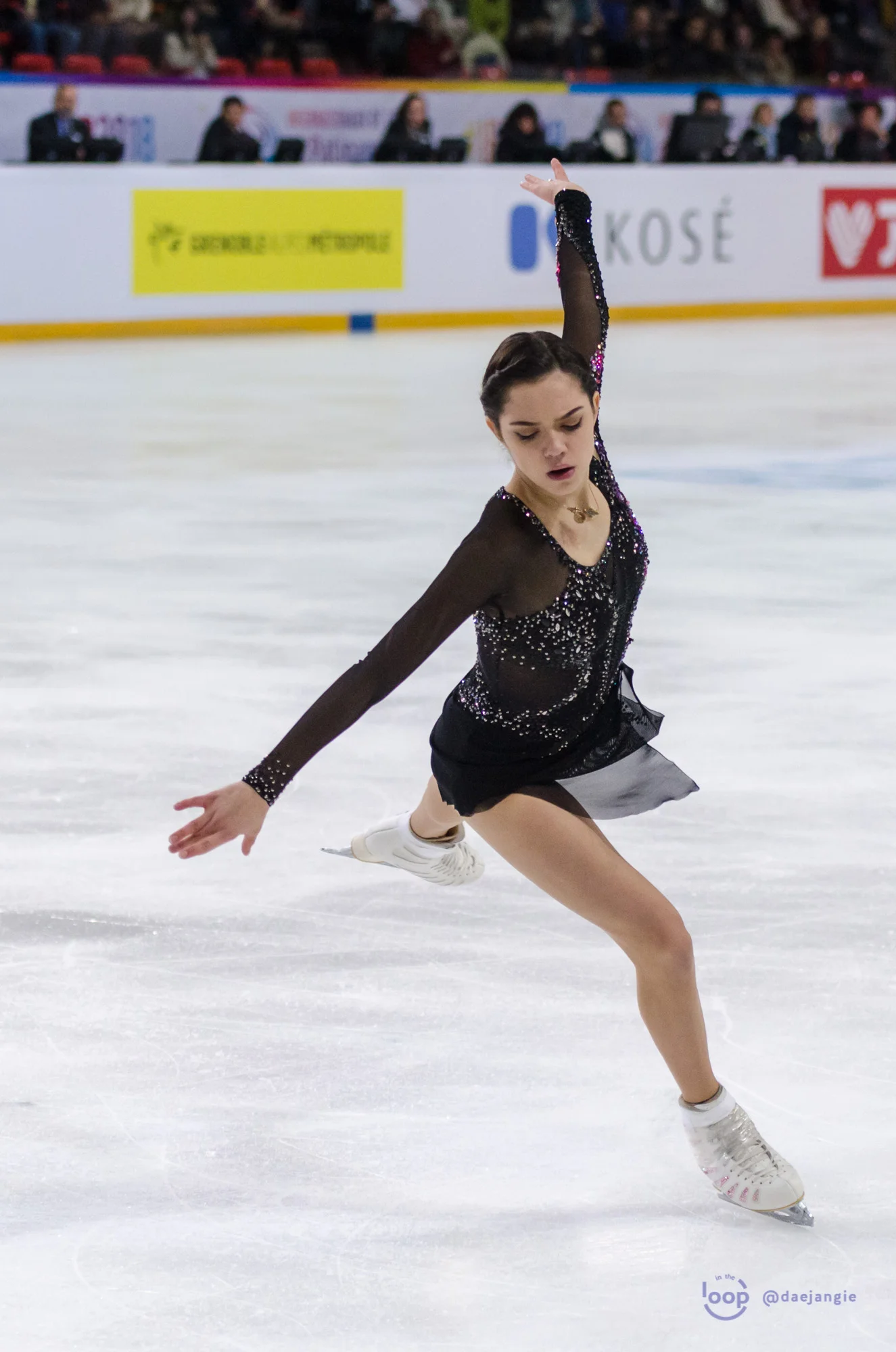 Evgenia Medvedeva at the Internationaux de France 2018