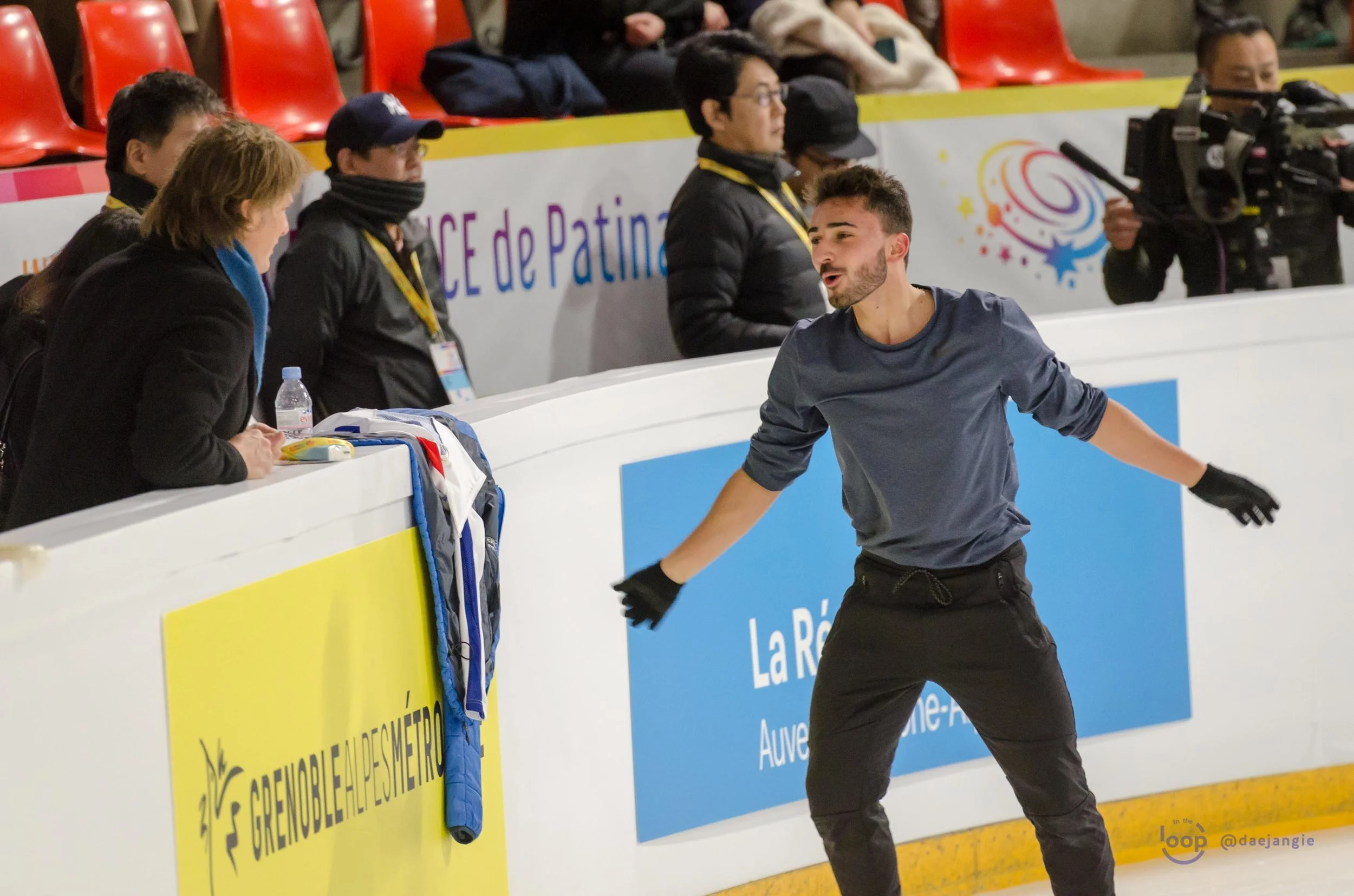 Kévin Aymoz at Internationaux de France 2018