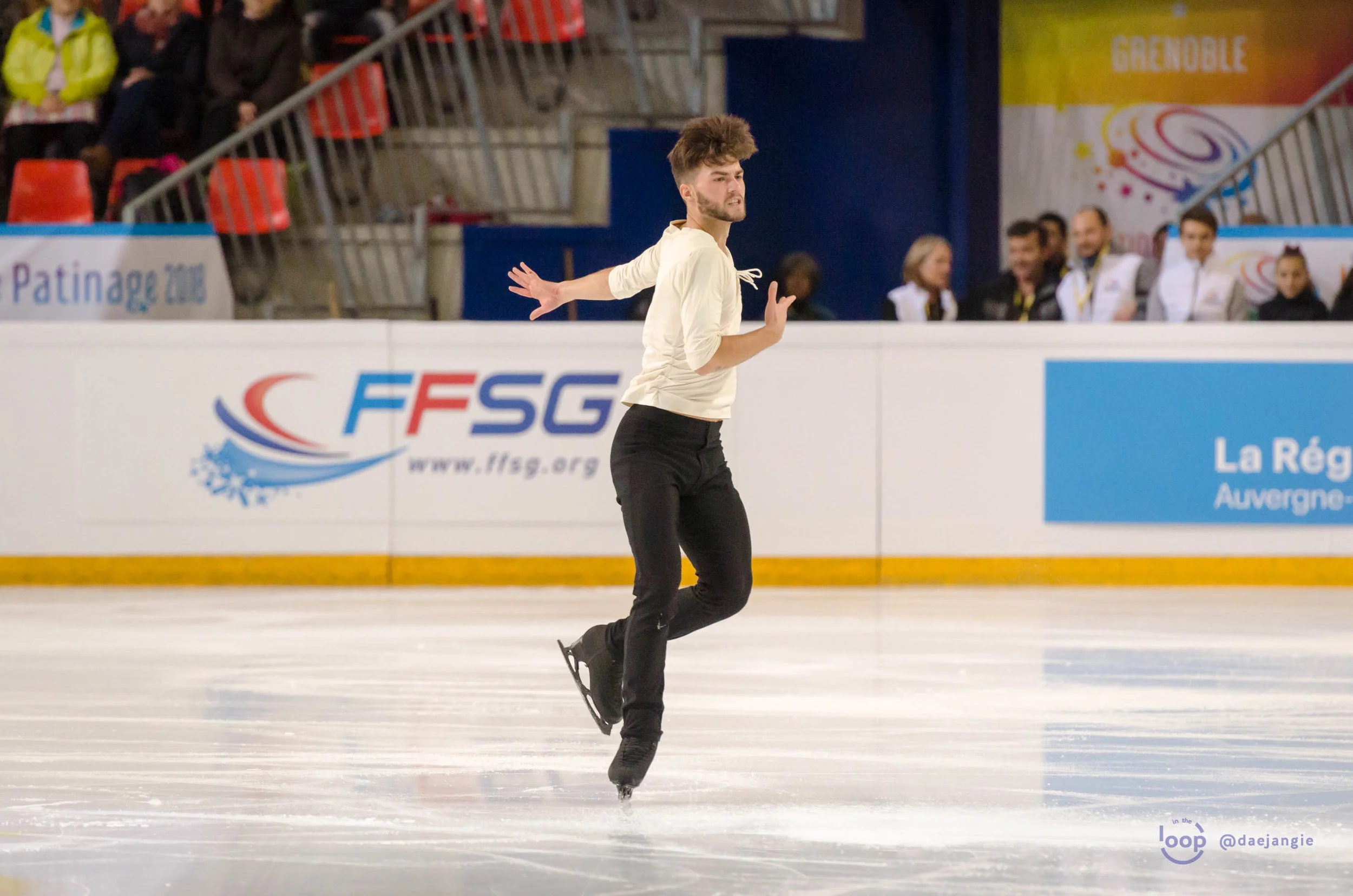 Romain Ponsart at Internationaux de France 2018