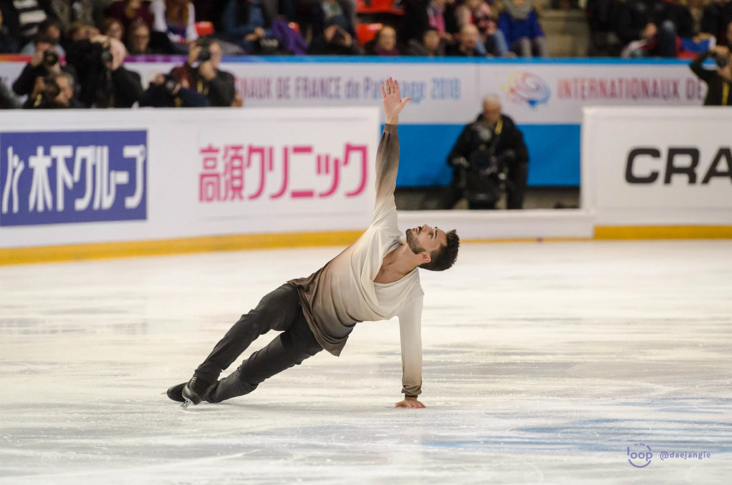 Kévin Aymoz at Internationaux de France 2018