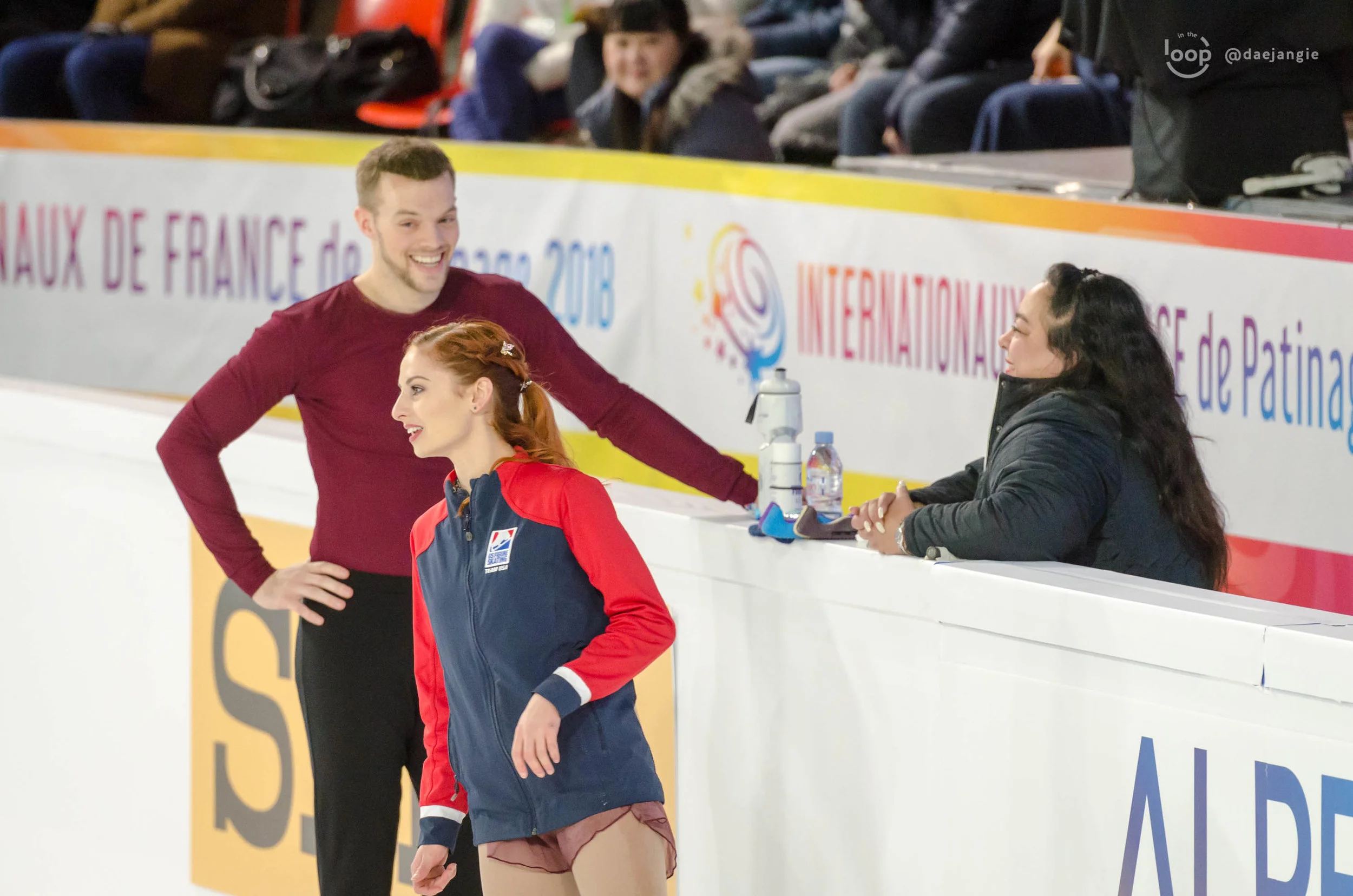 Tarah Kayne and Danny O'Shea at Internationaux de France 2018