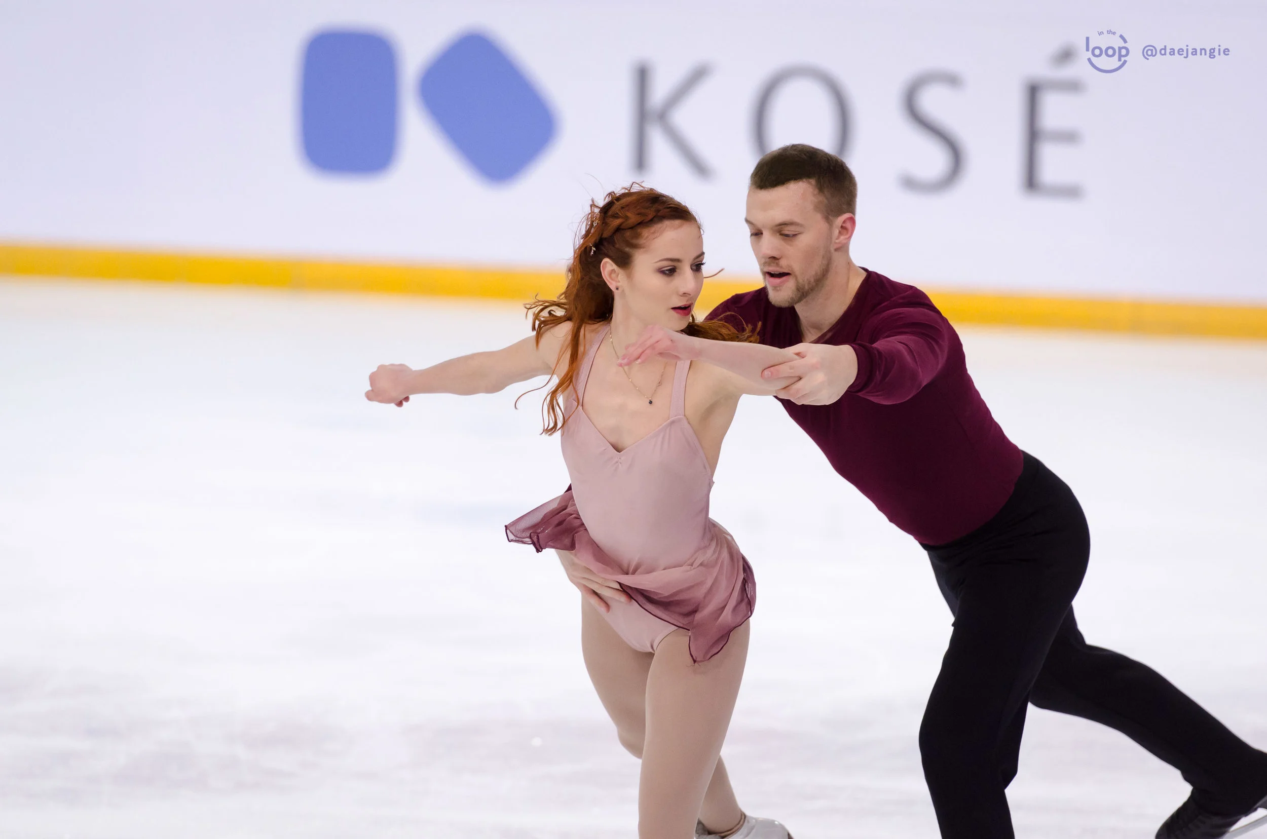 Tarah Kayne and Danny O'Shea at Internationaux de France 2018