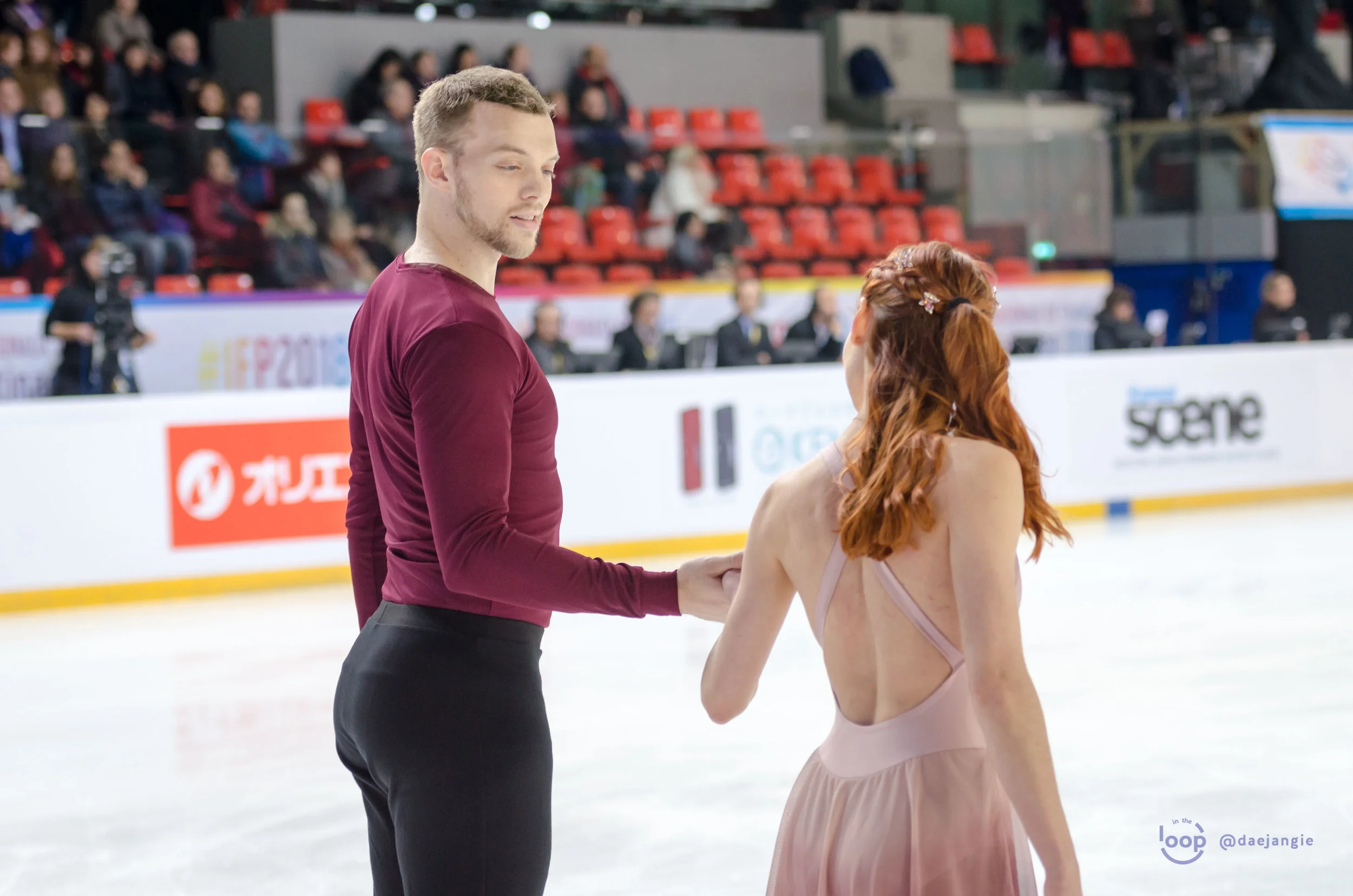 Tarah Kayne and Danny O'Shea at Internationaux de France 2018
