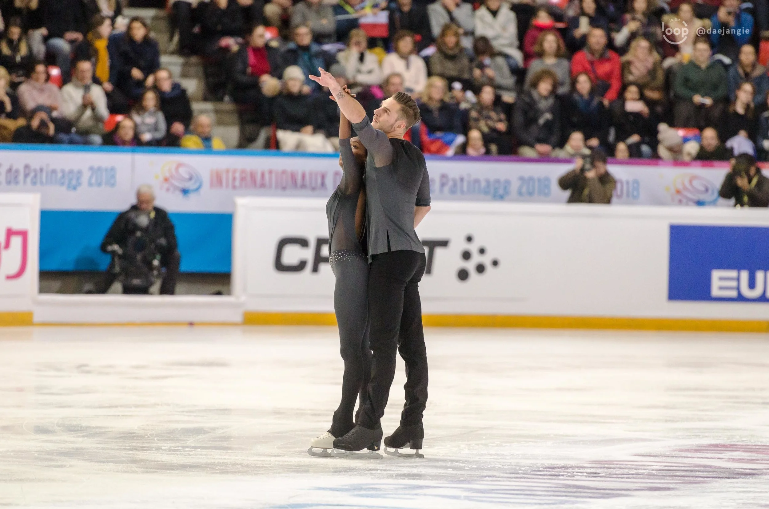 Vanessa James and Morgan Cipres at Internationaux de France 2018