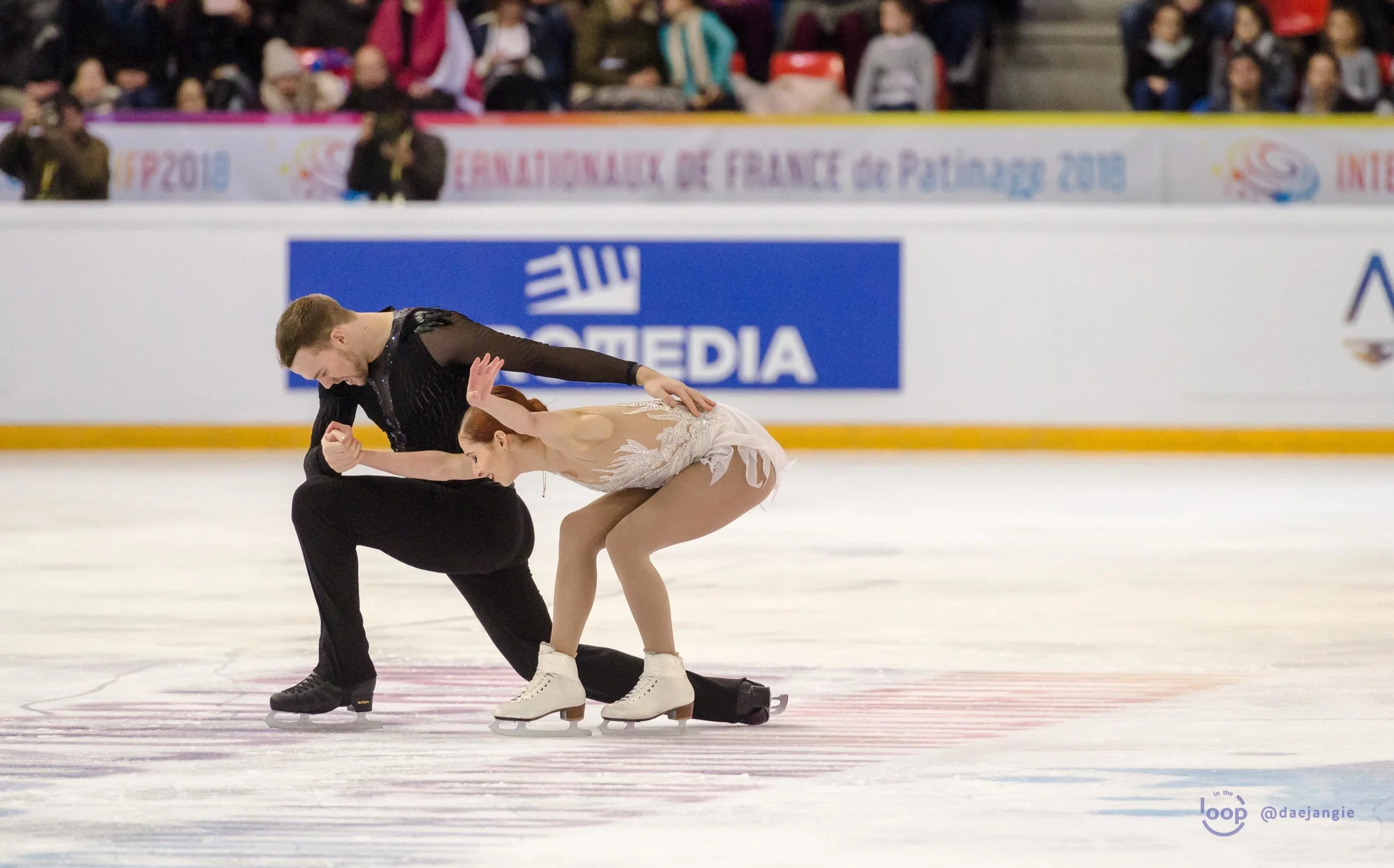 Tarah Kayne and Danny O'Shea at Internationaux de France 2018
