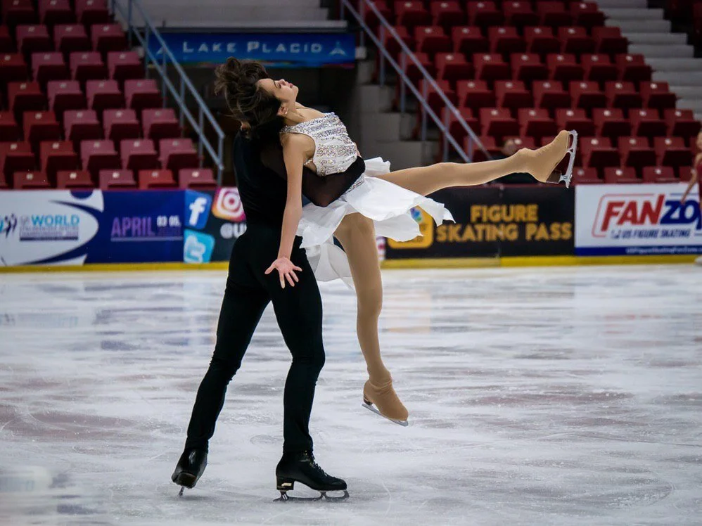 Nguyen/Kolesnik practicing their Free Dance.