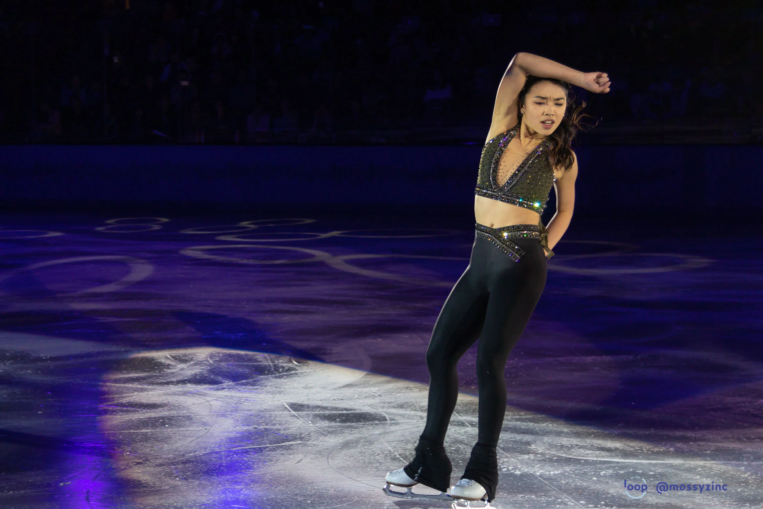 Karen Chen pouring herself into her performance for Evening with Champions