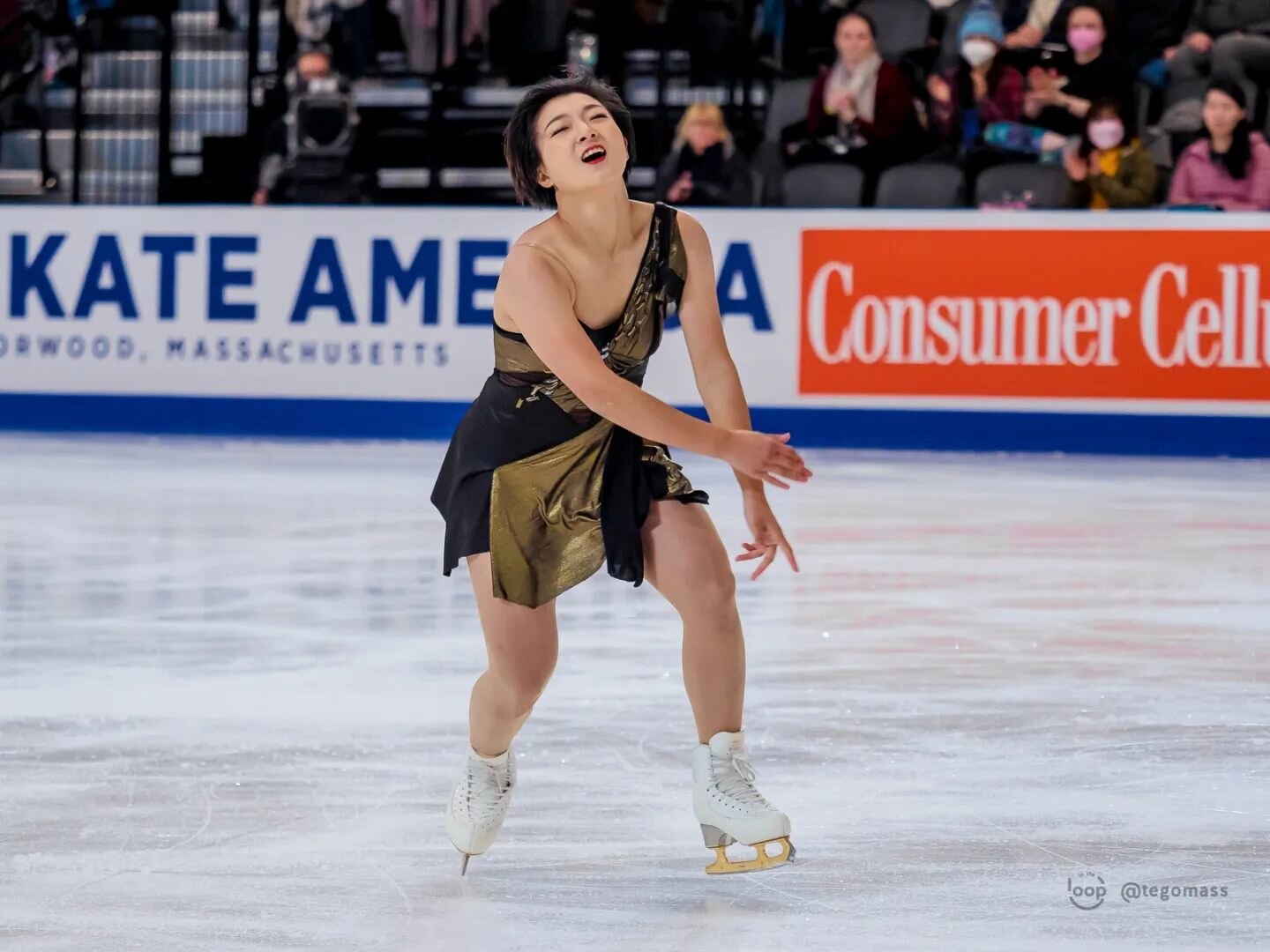 Our top four ladies after the womens short! ✨
📸 @gabietab
{#KaoriSakamoto #坂本花織 
#IsabeauLevito 
#AmberGlenn
#HaeinLee #이해인 
#SkateAmerica #SkAm22}