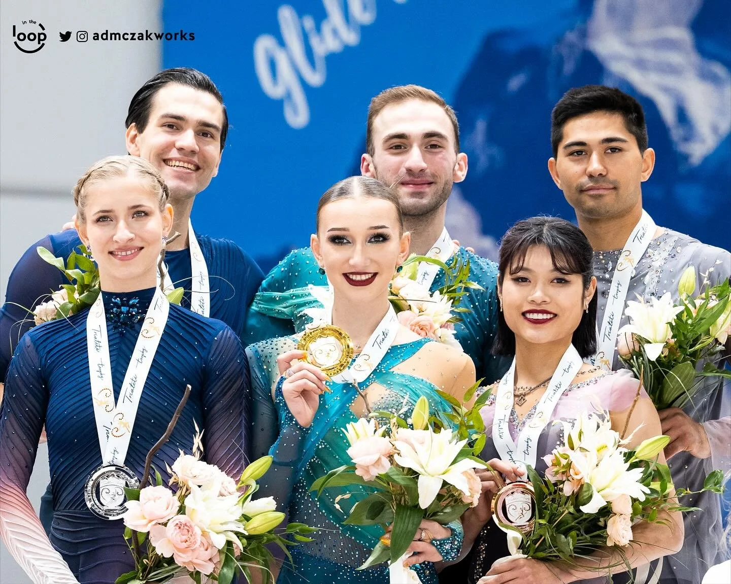The pairs podium at Trialeti Trophy 2025!

🥇Anastasiia Metelkina / Luka Berulava 🇬🇪
🥈 Minerva Fabienne Hase / Nikita Volodin 🇩🇪
🥉 Emily Chan / Spencer Akira Howe 🇺🇸