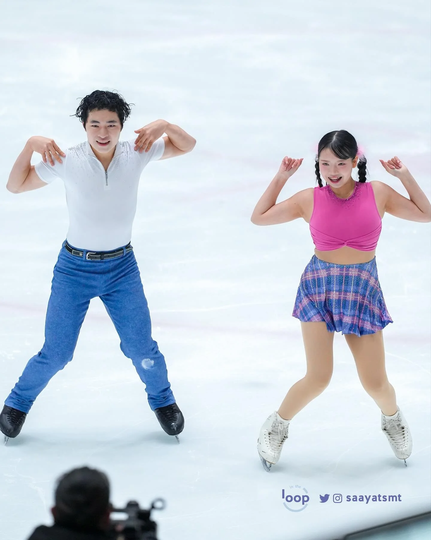 Results from the junior ice dance rhythm dance at Japanese Western Sectionals ⭐️ 

1️⃣Ayumi Shibayama / Tomoki Kimura 52.53 
2️⃣Kaho Yamashita / Yuto Nagata 51.61
3️⃣ Sumire Yoshida / Ibuki Ogahara 47.87
4️⃣ Mizuho Sugimoto / Eisuke Kumano 36.51
5️⃣ 