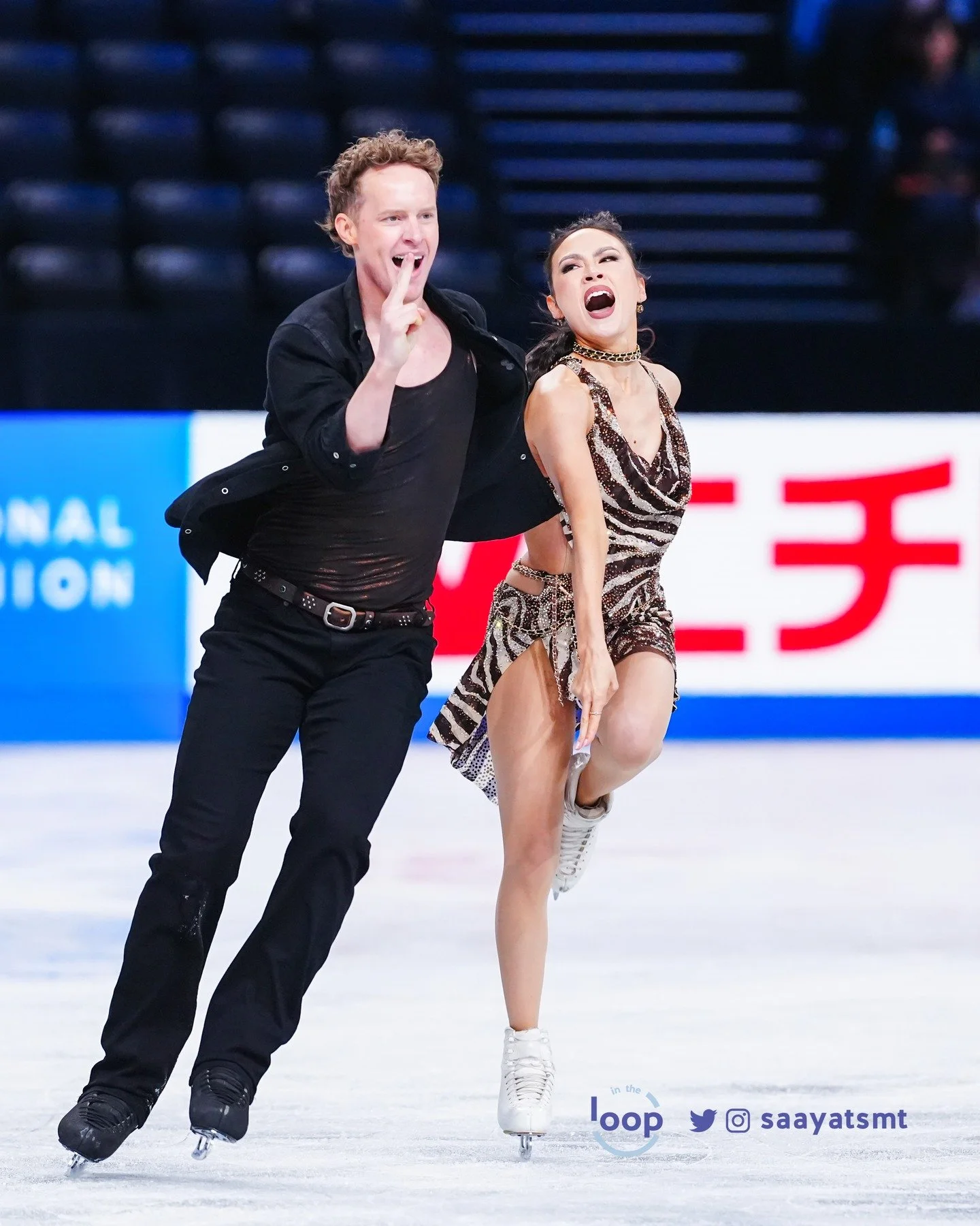 Results of the Ice Dance Rhythm Dance at #GPFigure #GPFinal

1. Madison Chock / Evan Bates (USA) - 88.74
2. Laurence Fournier Beaudry / Guillaume Cizeron (FRA) - 87.56
3. Piper Gilles / Paul Poirier (CAN) - 82.89

📸 @saayatsmt