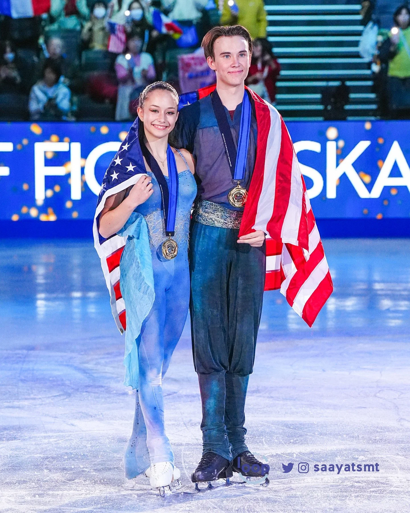 Final Results of the Junior Dance Event at #GPFigure #GPFinal

🥇#HanaMariaAboian/#DaniilVeselukhin - 165.45 (FS: 98.68)
🥈#AmbrePerrierGianesini/#SamuelBlancKlaperman - 158.28 (95.93)
🥉 #IrynaPidgaina/#ArtemKoval - 156.22 (92.79)

📸 @saayatsmt