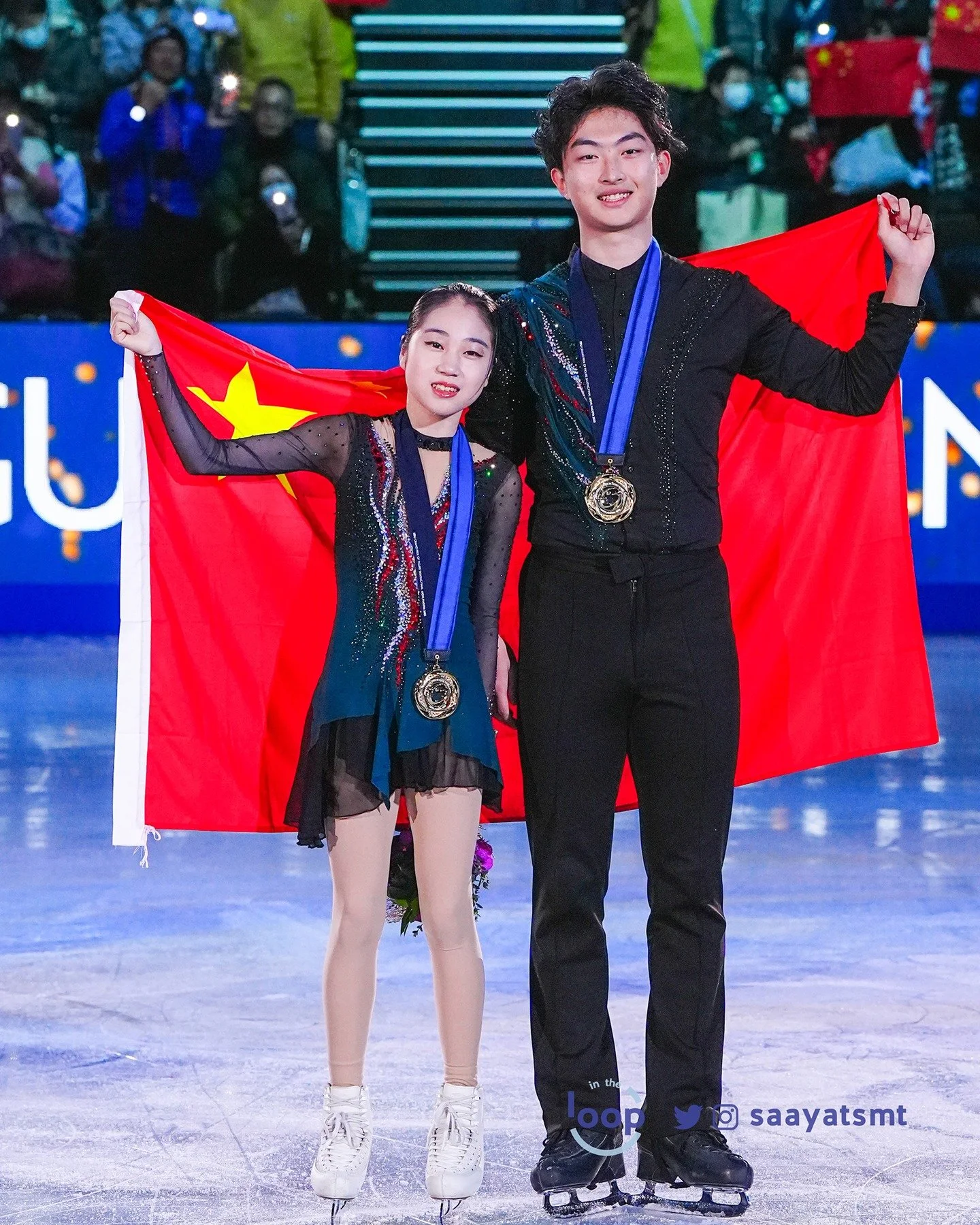 Final Results of the Junior Pairs Event #GPFigure #GPFinal

🥇#RuiGuo/#YiwenZhang - 177.05 (FS: 113.21)
🥈#XuanqiZhang/#WenqiangFeng - 171.57 (FS: 108.68)
🥉#AvaKemp/#YohnatanElizarov - 166.46 (FS: 103.64)

📸 @saayatsmt
