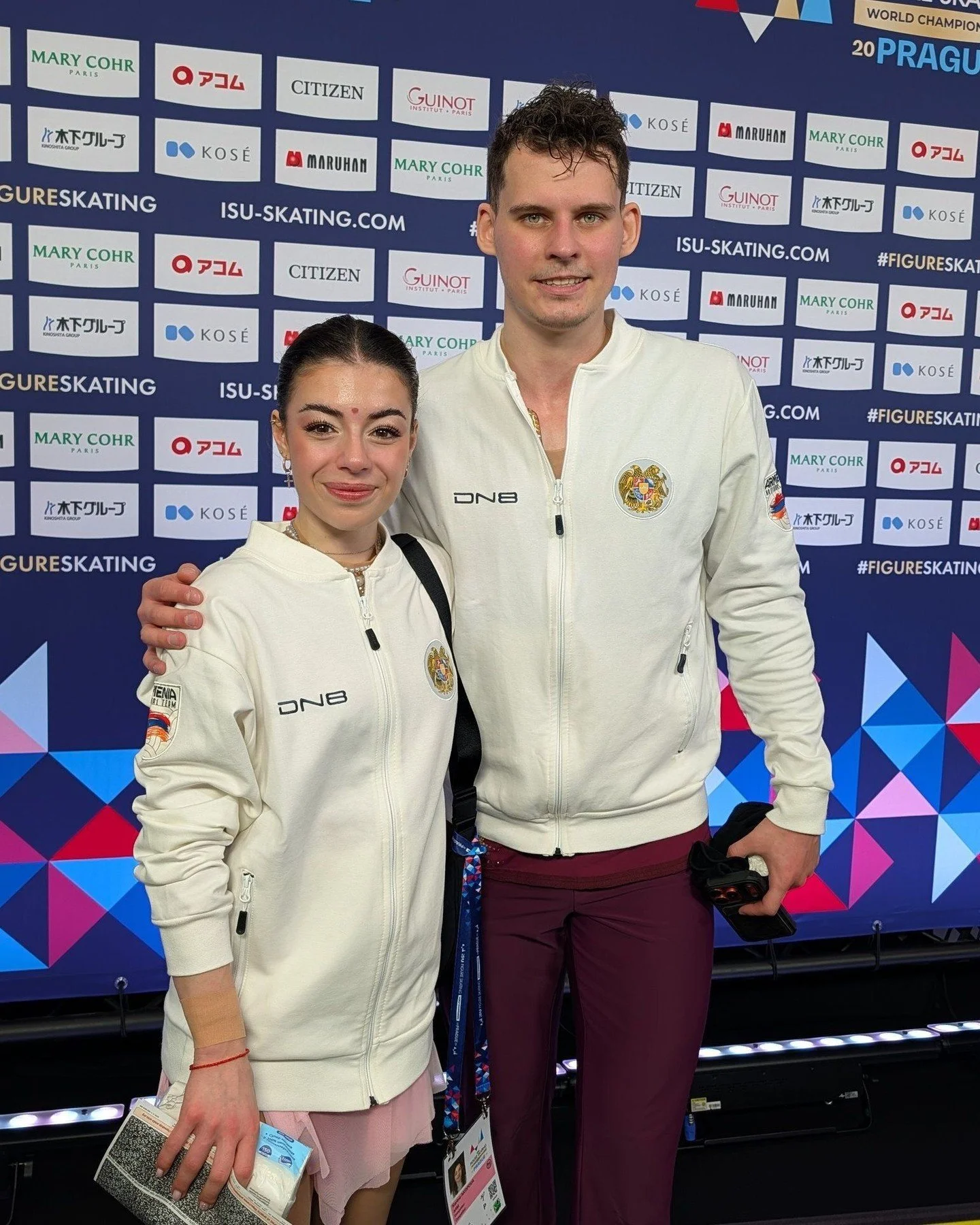 Karina Akopova / Nikita Rakhmanin 🇦🇲 [190.46]: For us, it was our first world championships. It was good! 

On their 8th place finish: Yes, that's a really good achievement. Our season was incredible. It was difficult at times but we're here, alive